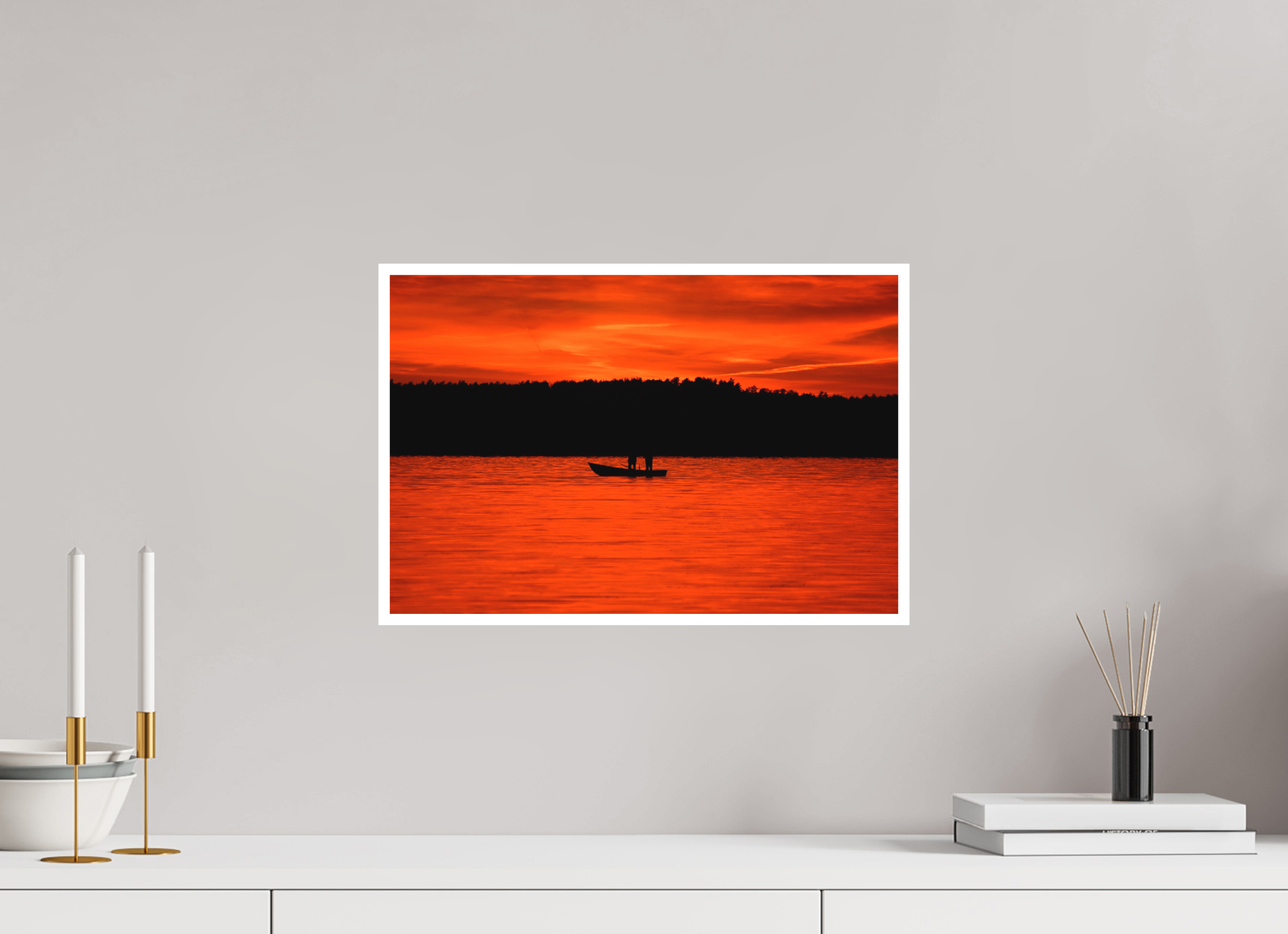 45 x 30 cm, Hahnemuhle Photo Rag 308gsm Gliclee Fine Art Paper BETWEEN FIRE SKY AND FIRE RIVER