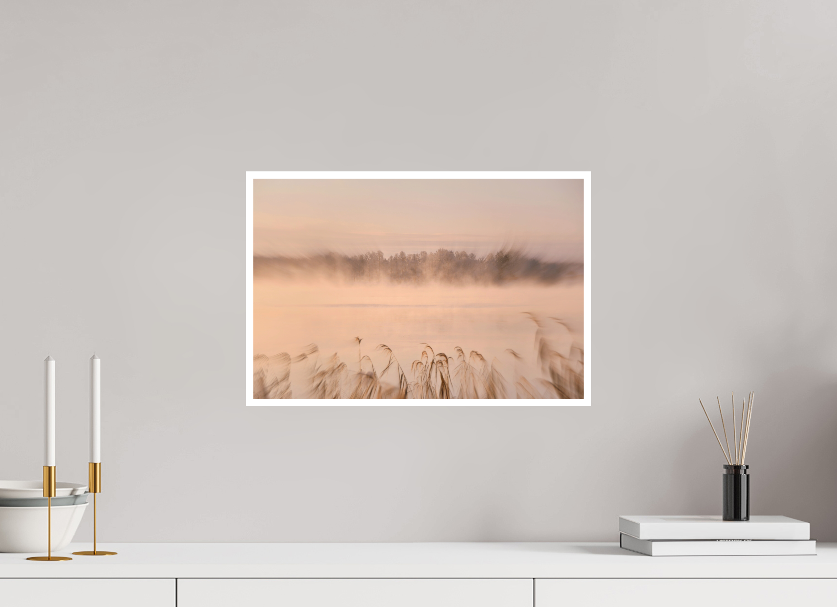 45 x 30 cm, Hahnemuhle Photo Rag 308gsm Gliclee Fine Art Paper MISTY RIVERSIDE MORNING