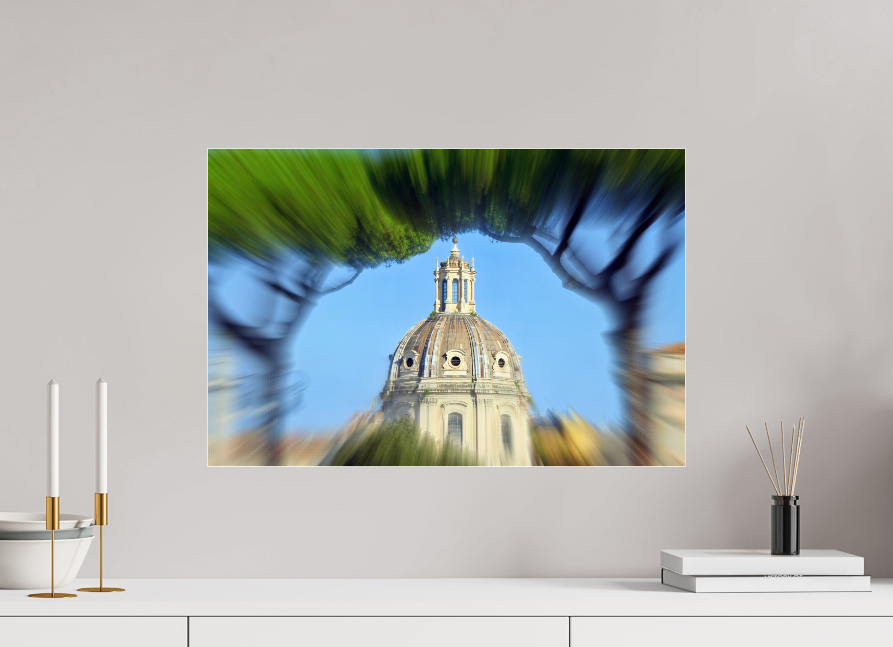 60 x 40 cm, Under Acrylic Glass Colour ETERNAL ROME