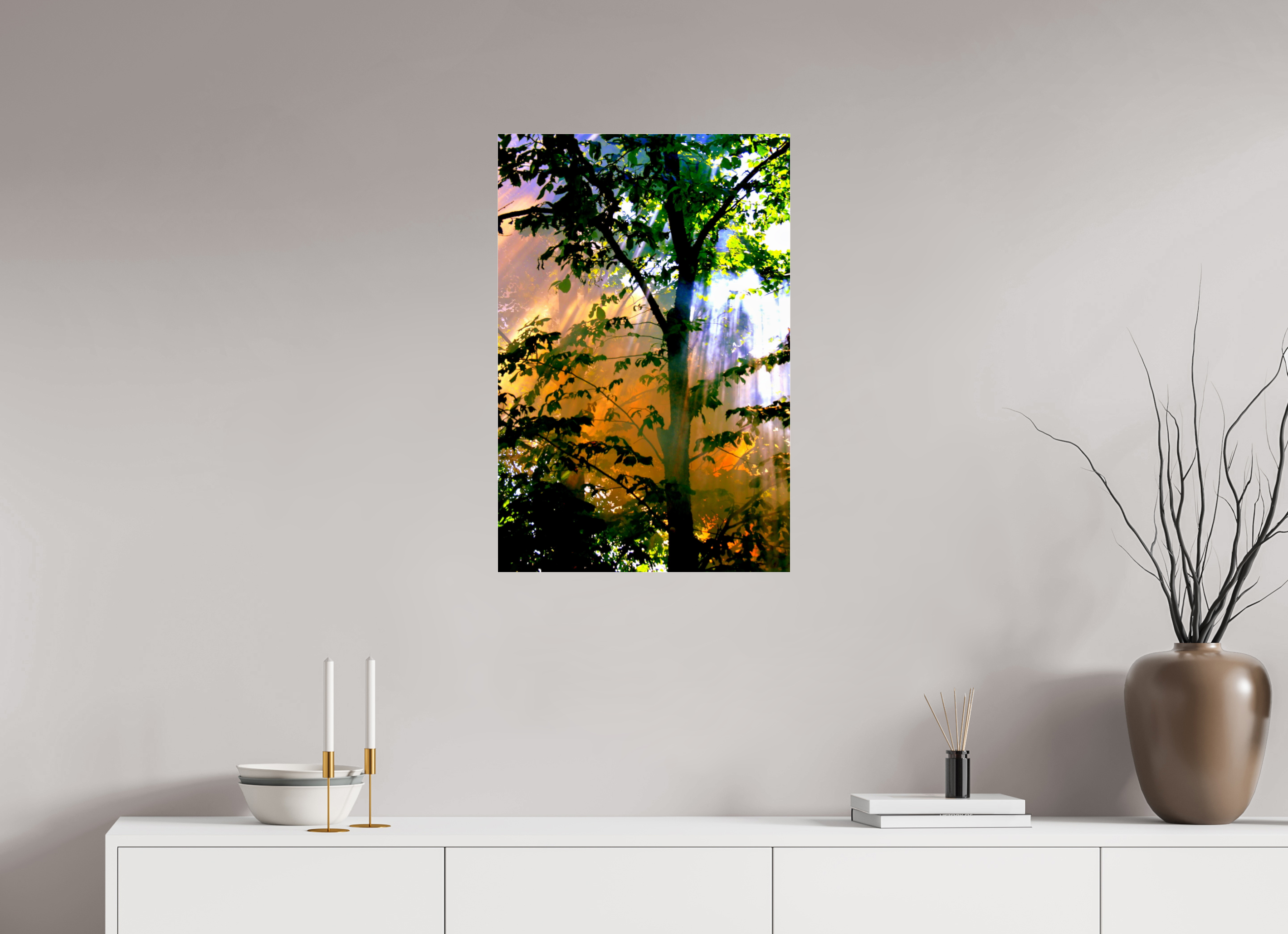 50 x 75 cm, Under Acrylic Glass Colour TOUCH OF NATURE WISPER