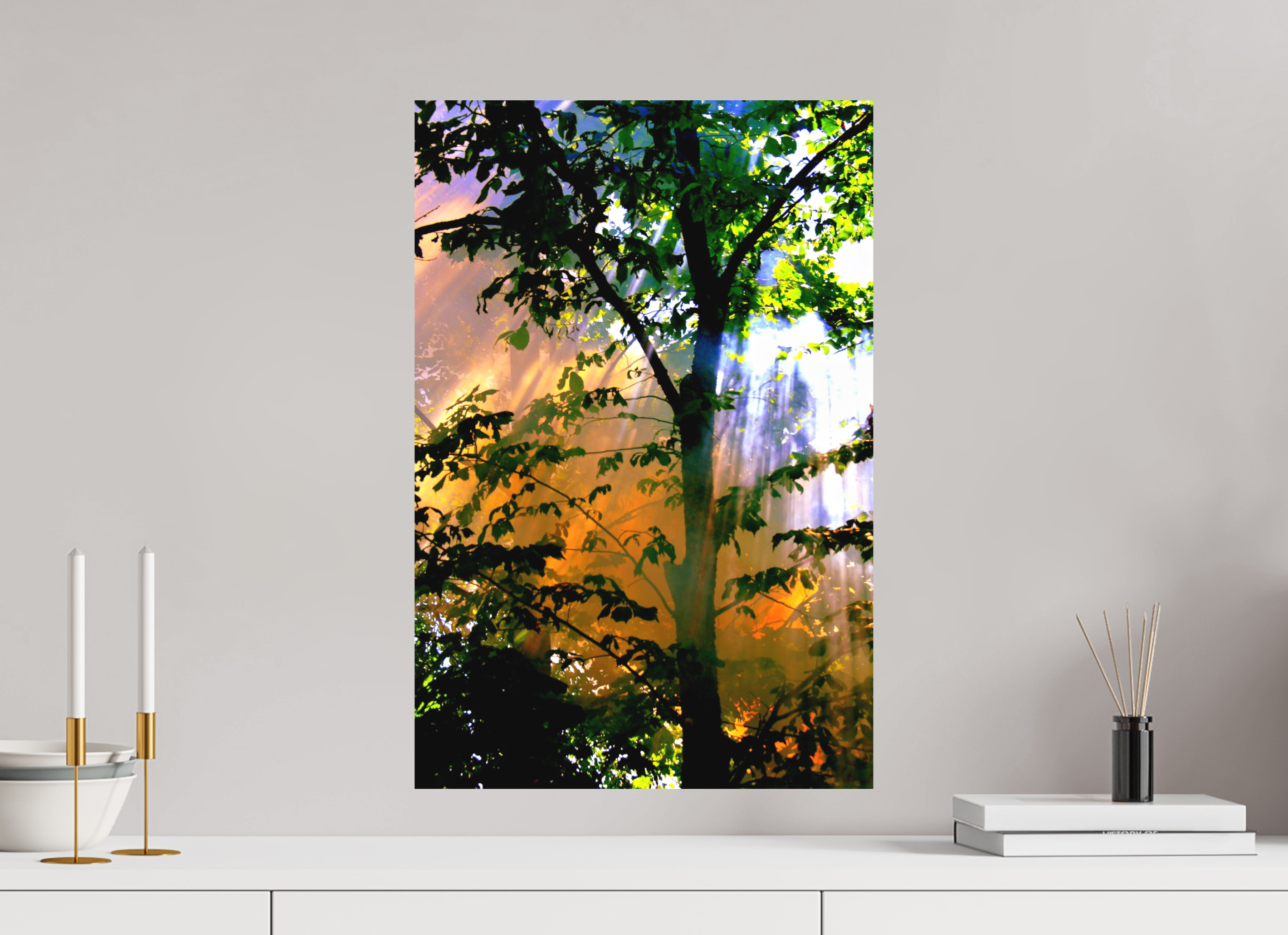 40 x 60 cm, Direct Print on Aluminium Dibond Colour TOUCH OF NATURE WISPER