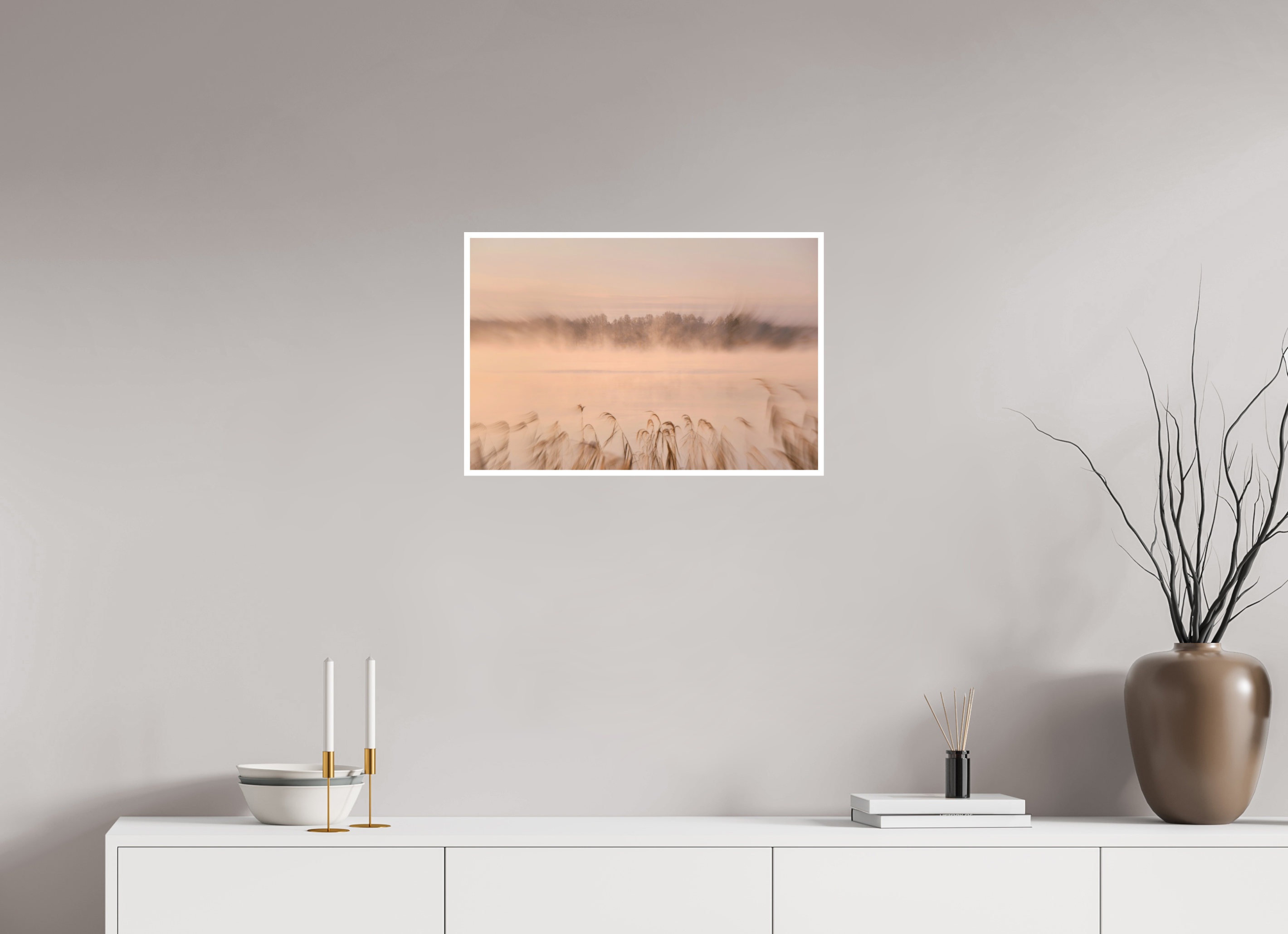 60 x 40 cm, Hahnemuhle Photo Rag 308gsm Gliclee Fine Art Paper MISTY RIVERSIDE MORNING