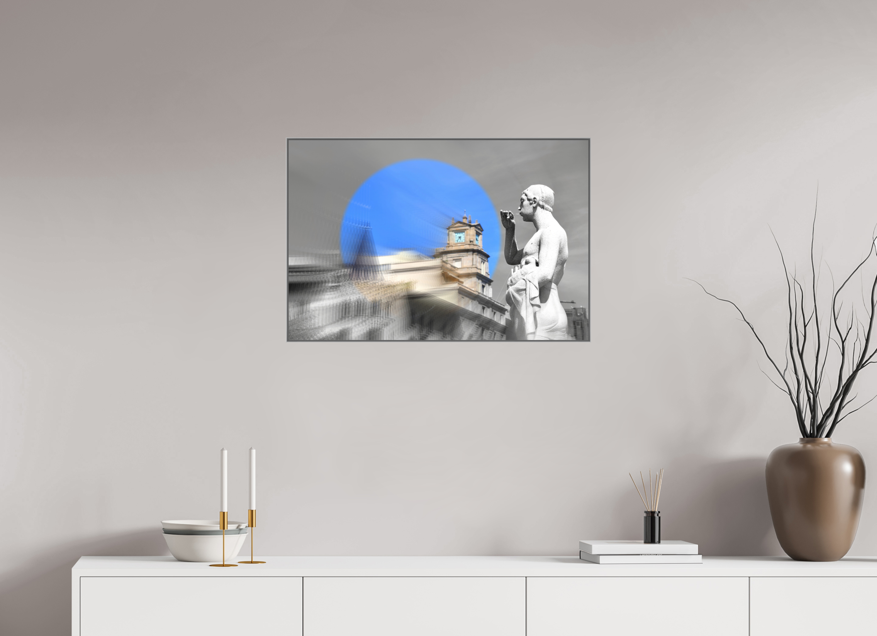 75 x 50 cm, Silver_metal_frame_Dibond MAKE A WISH