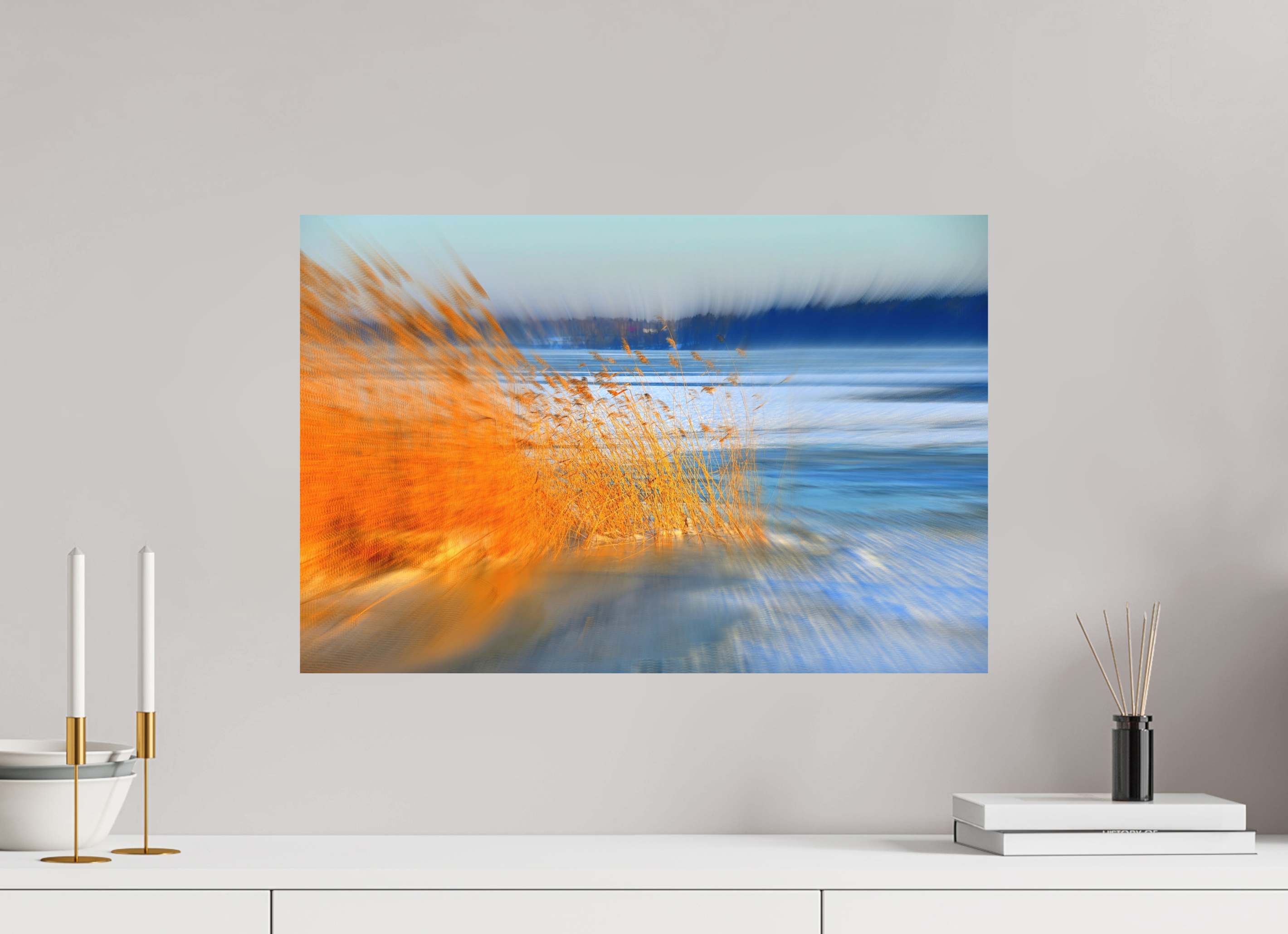 60 x 40 cm, Direct Print on Aluminium Dibond Colour TOUCH OF GOLD