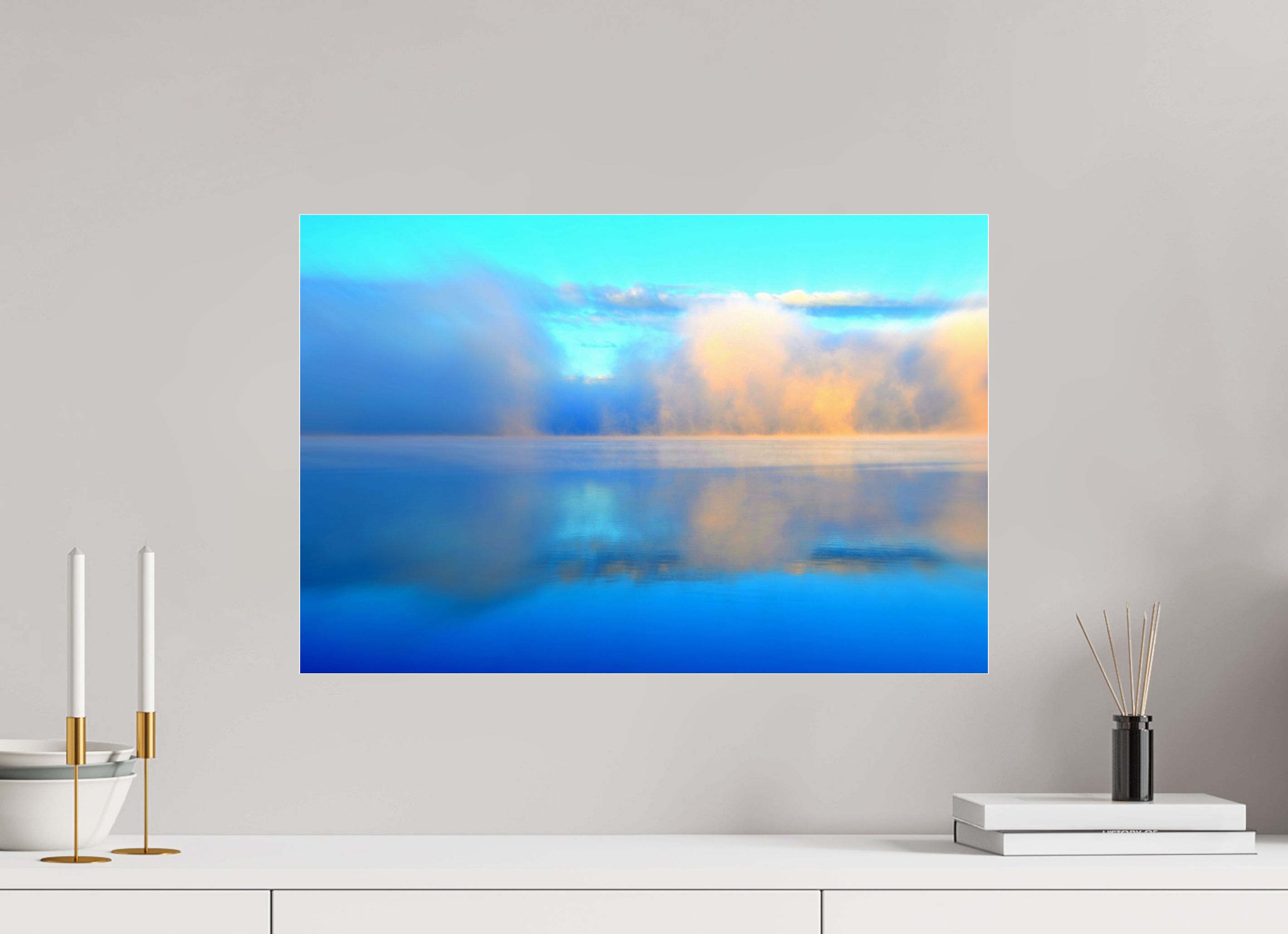 60 x 40 cm, Under Acrylic Glass Colour CALMNESS