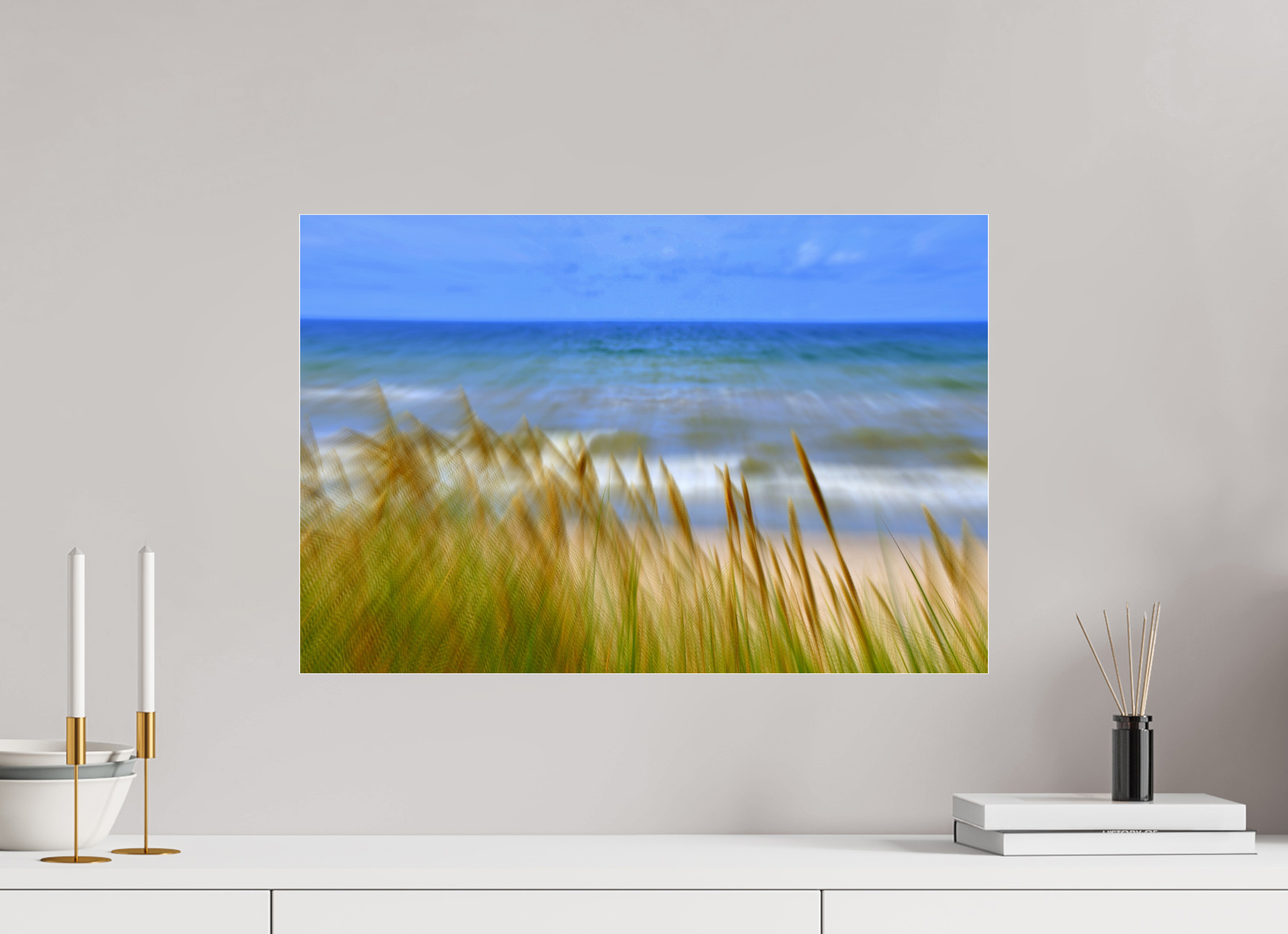60 x 40 cm, Under Acrylic Glass Colour BALTIC SEA