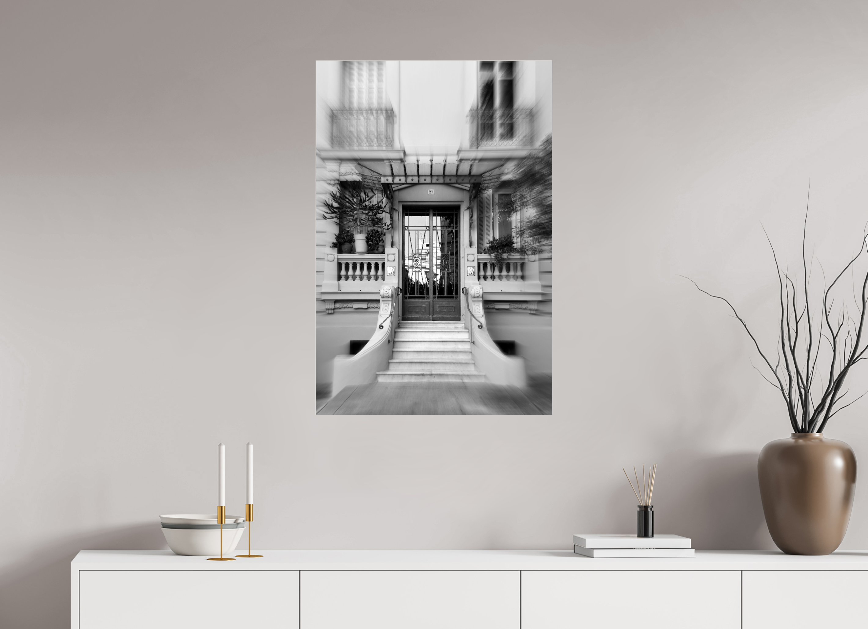 60 x 90 cm, Photo Print Under Acrylic Glass ELEGANT ENTRANCE