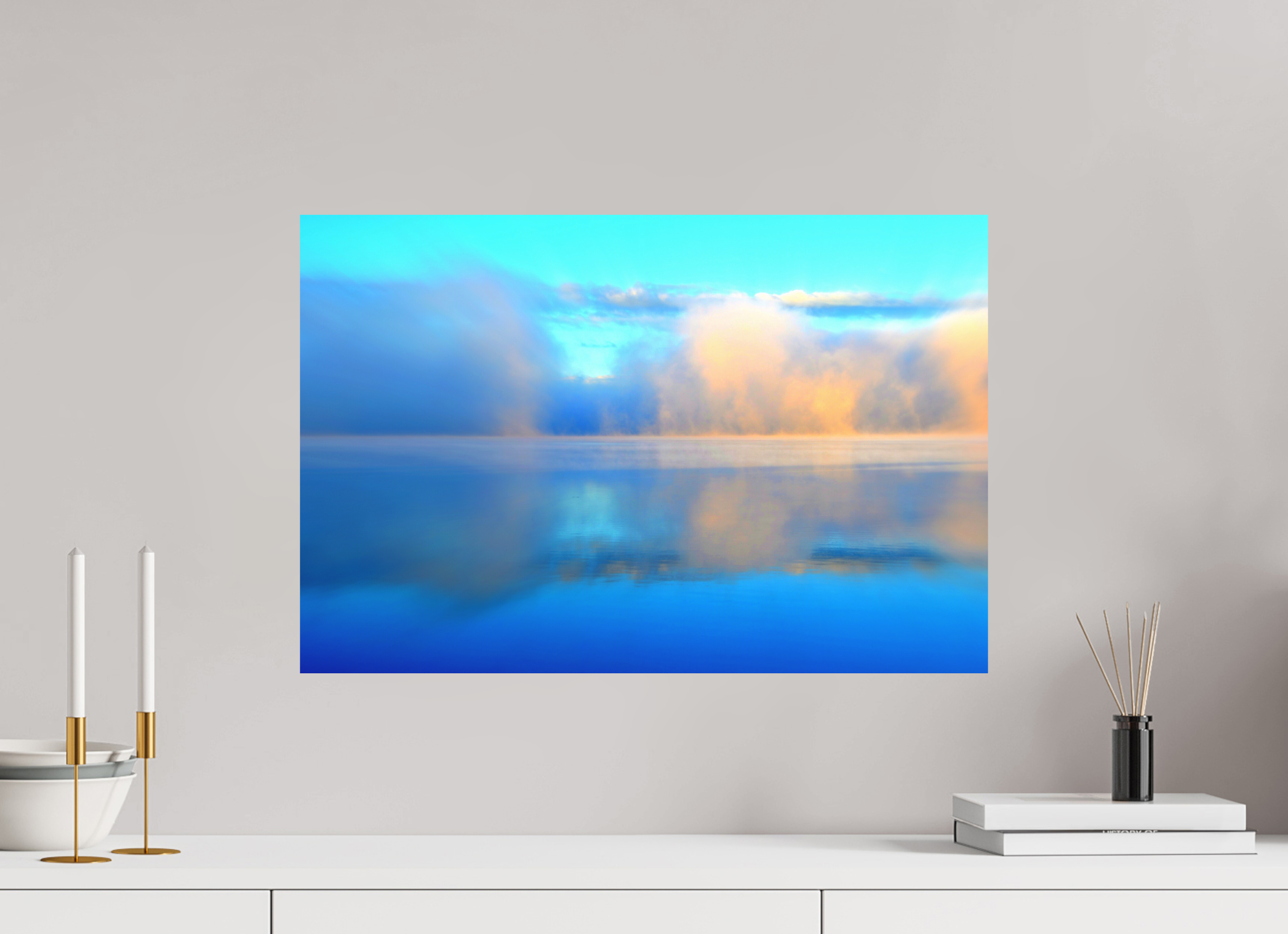 60 x 40 cm, Direct Print on Aluminium Dibond Colour CALMNESS