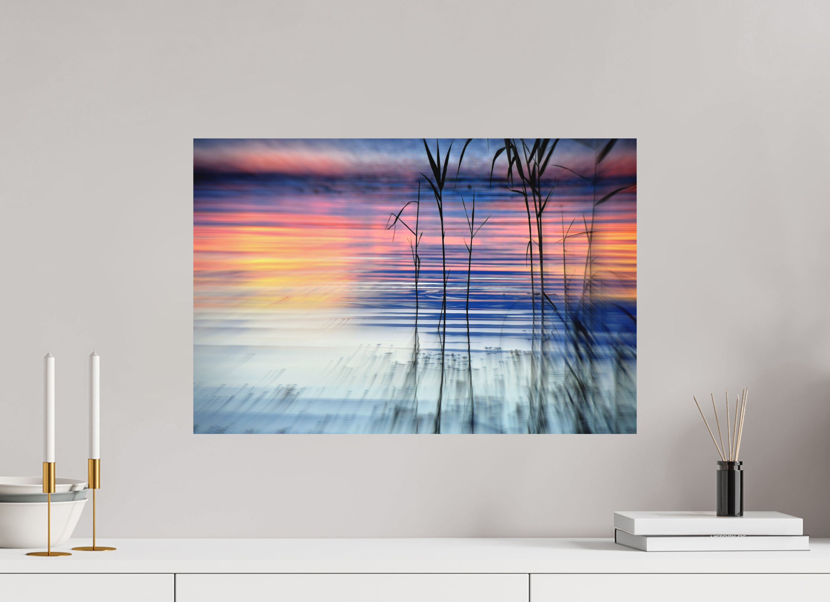 60 x 40 cm, Direct Print on Aluminium Dibond Colour GRADIENT