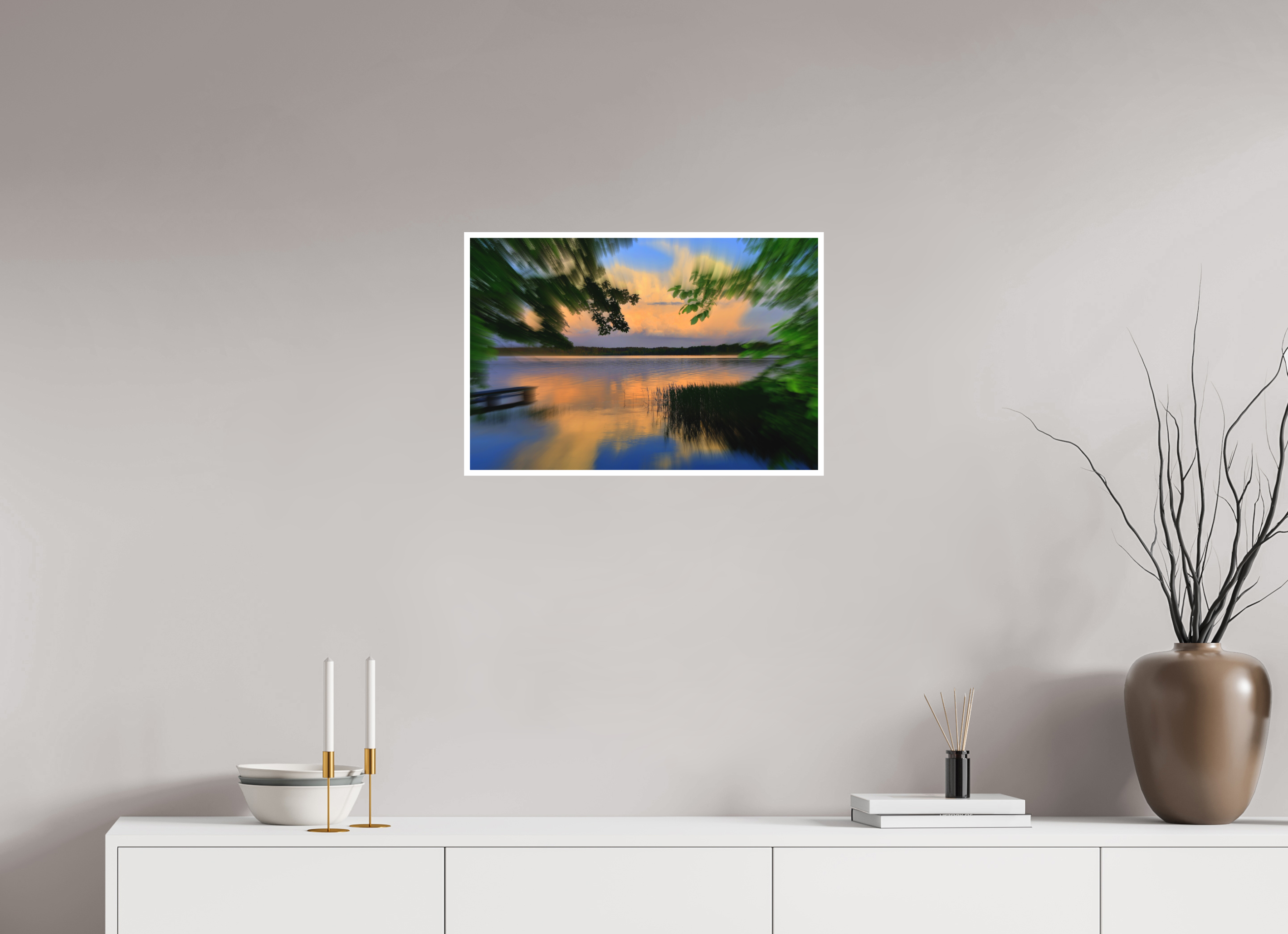 60 x 40 cm, Hahnemuhle Photo Rag 308gsm Gliclee Fine Art Paper SUMMER RIVERSIDE SUNSET