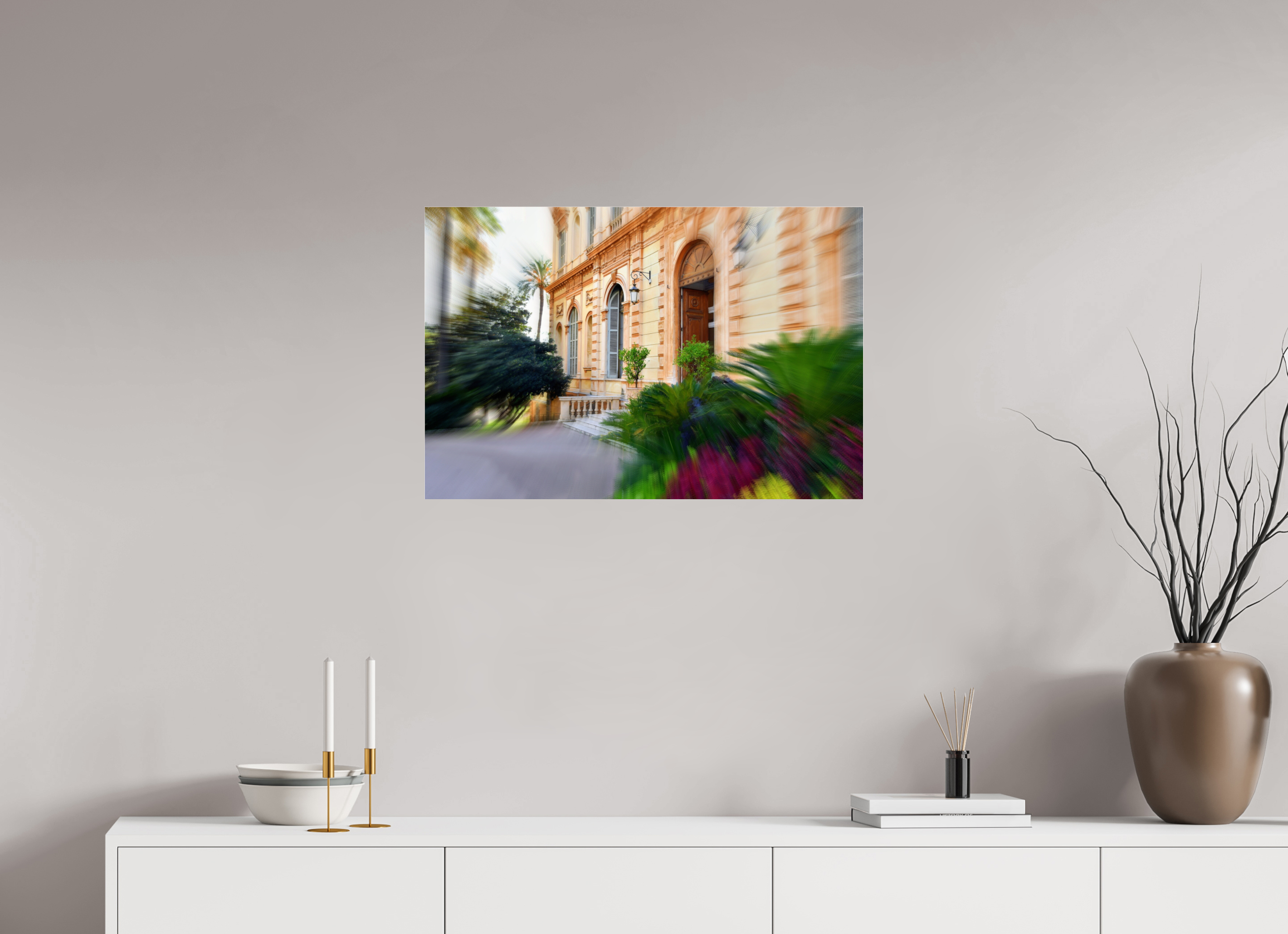 75 x 50 cm, Under Acrylic Glass Colour TEMPLE OF THE ARTS