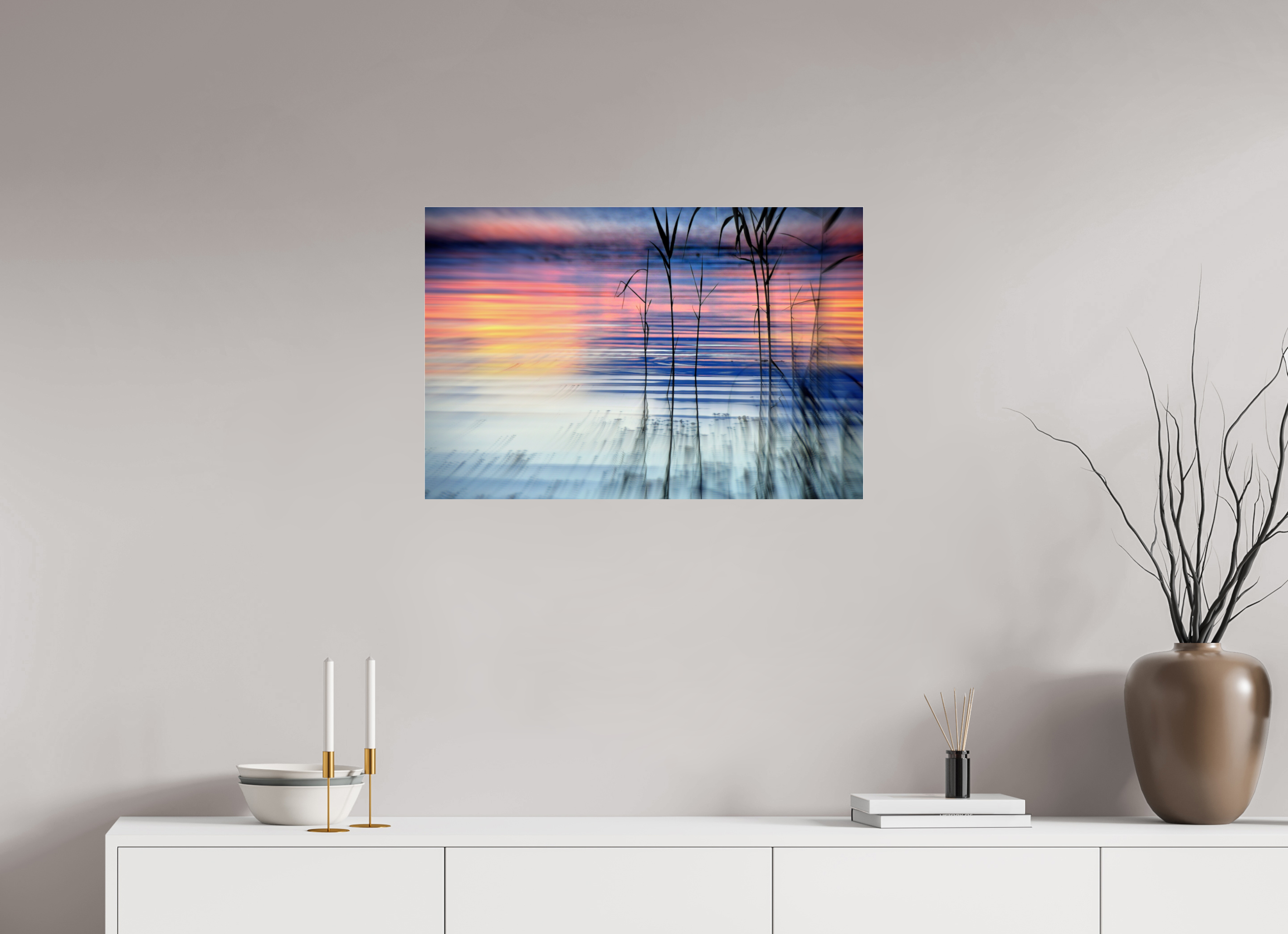 75 x 50 cm, Under Acrylic Glass Colour GRADIENT