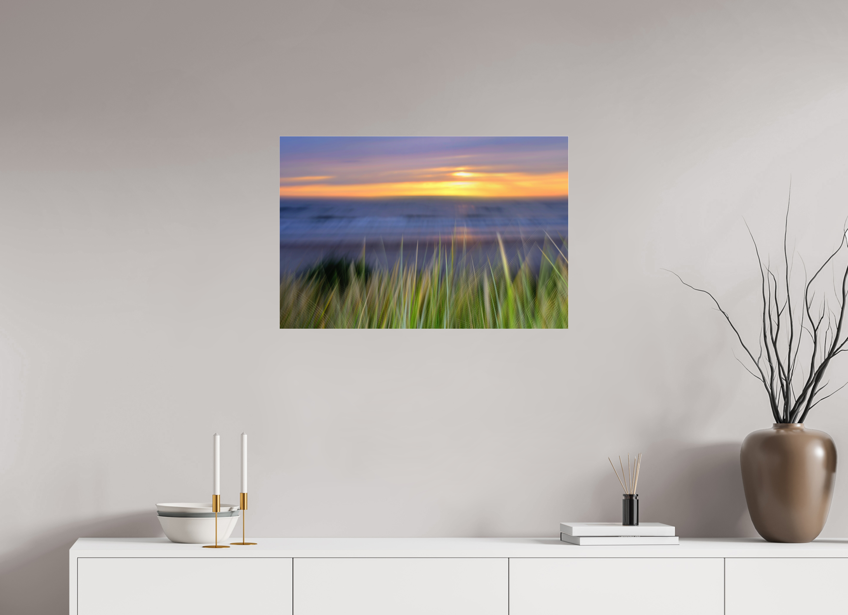 75 x 50 cm, Under Acrylic Glass Colour BALTIC SUNSET