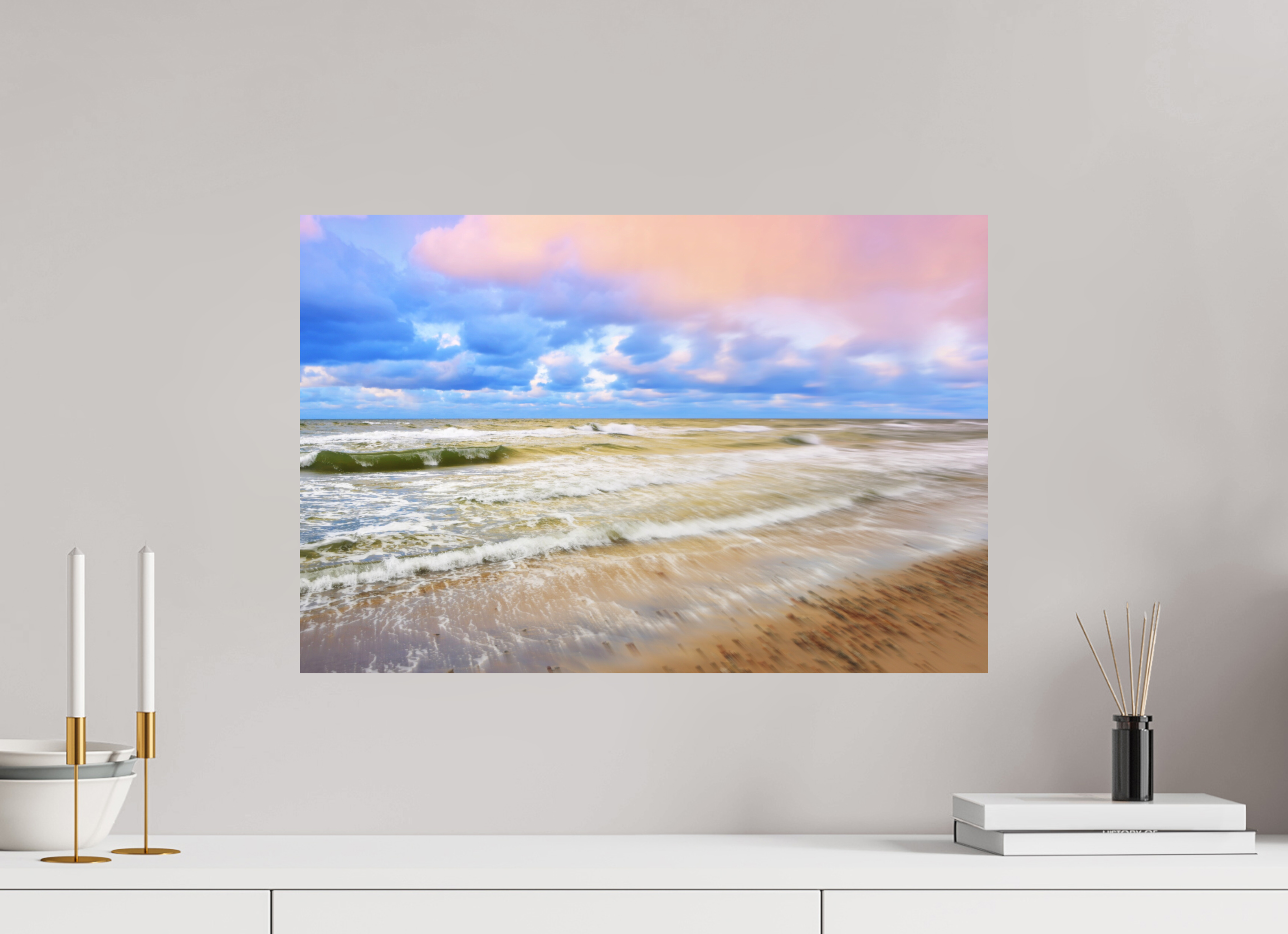 60 x 40 cm, Direct Print on Aluminium Dibond Colour TOUCH OF PINK