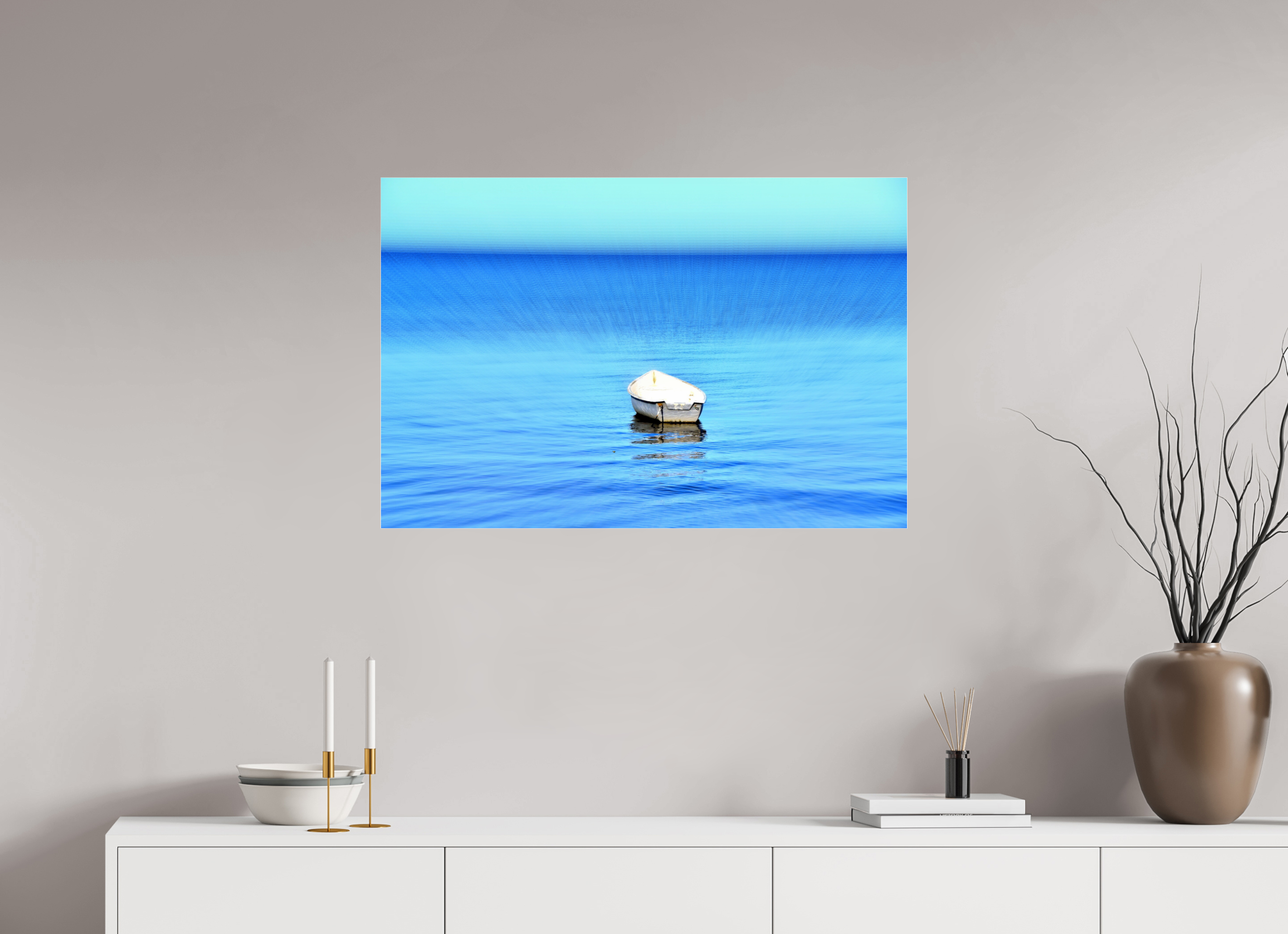90 x 60 cm, Under Acrylic Glass Colour SILENCE