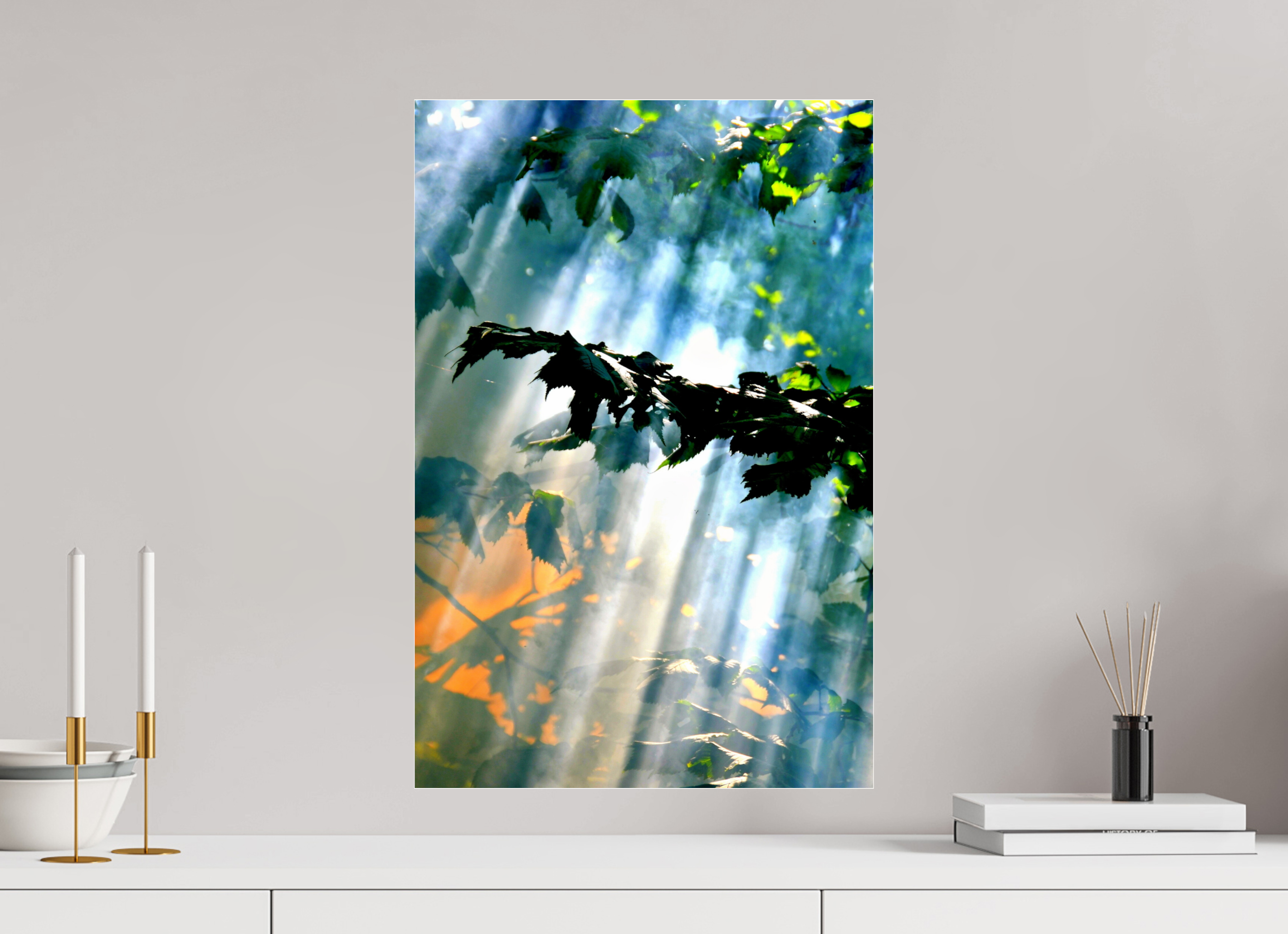 40 x 60 cm, Under Acrylic Glass Colour FLOW OF SOFT LIGHT