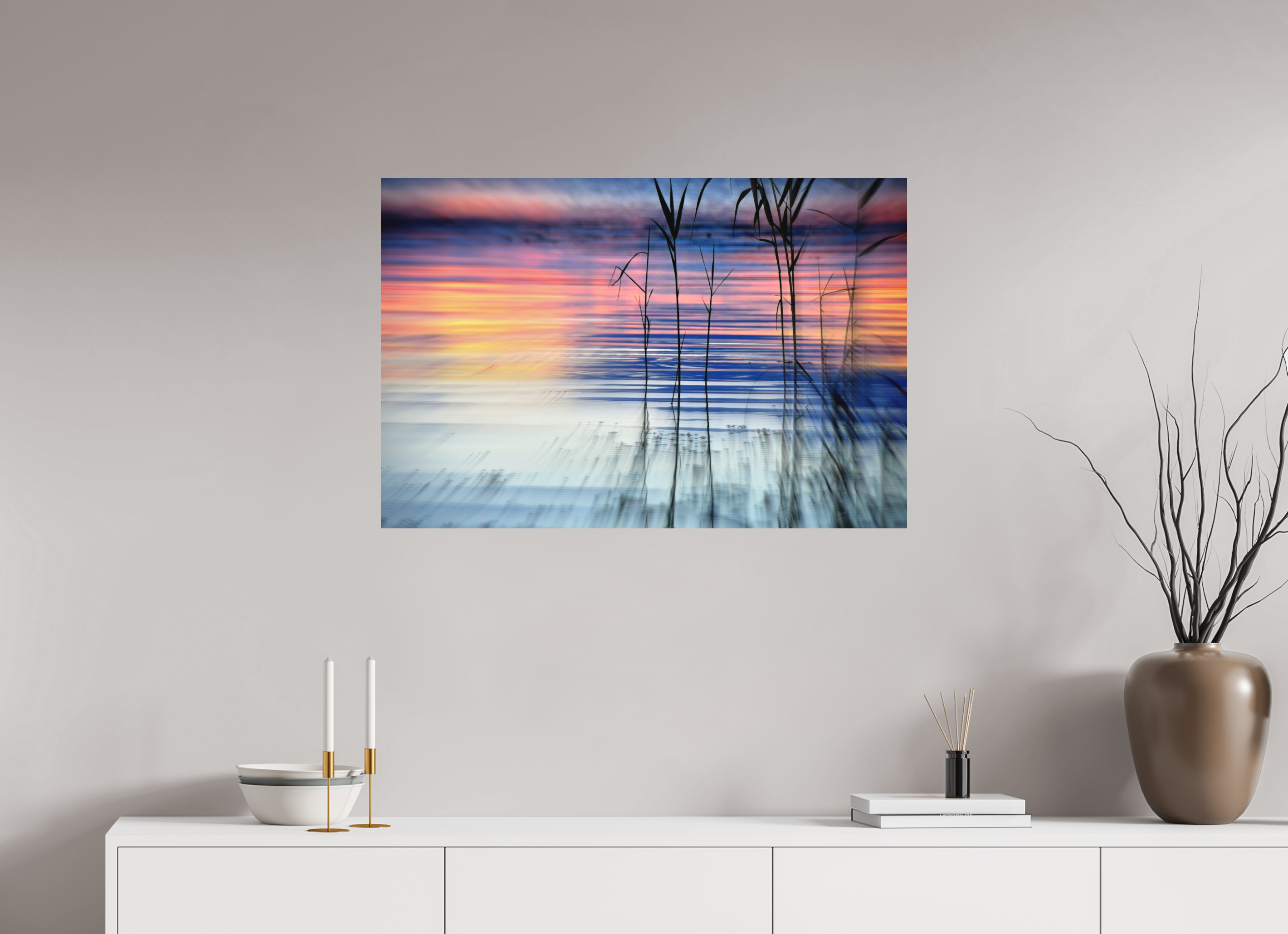 90 x 60 cm, Direct Print on Aluminium Dibond Colour GRADIENT