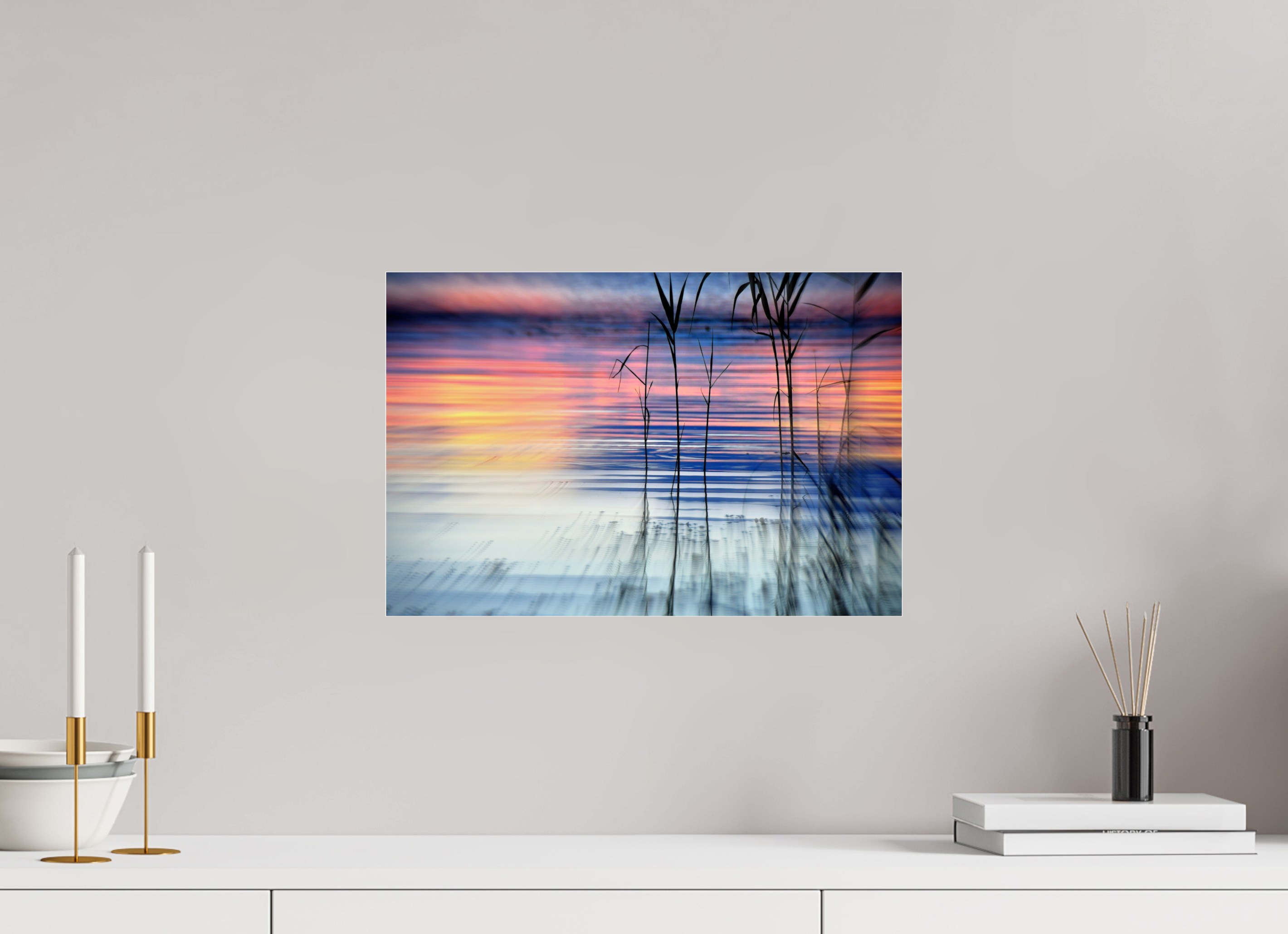 45 x 30 cm, Under Acrylic Glass Colour GRADIENT