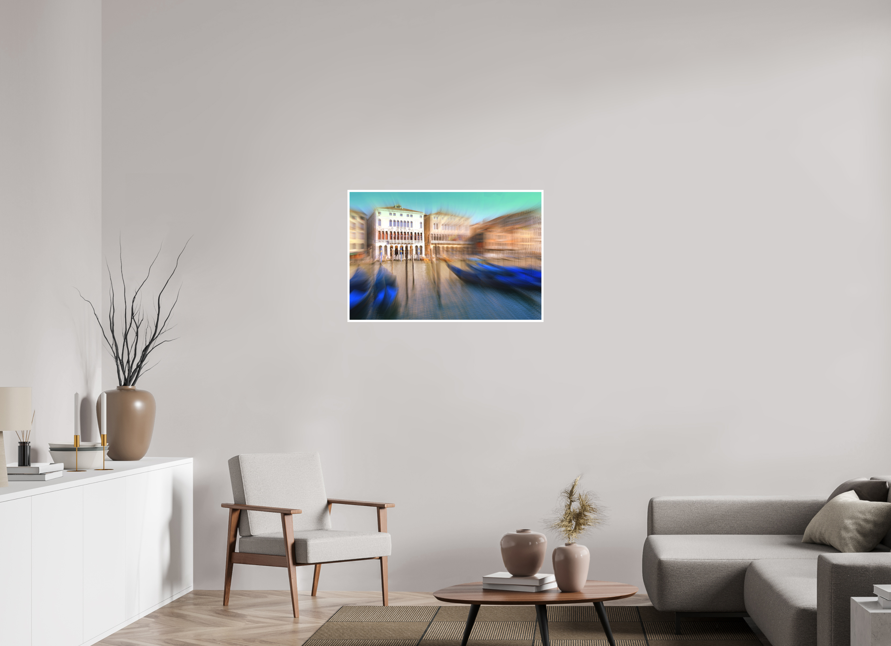 90 x 60 cm, Hahnemuhle Photo Rag 308gsm Gliclee Fine Art Paper BLUE GONDOLAS