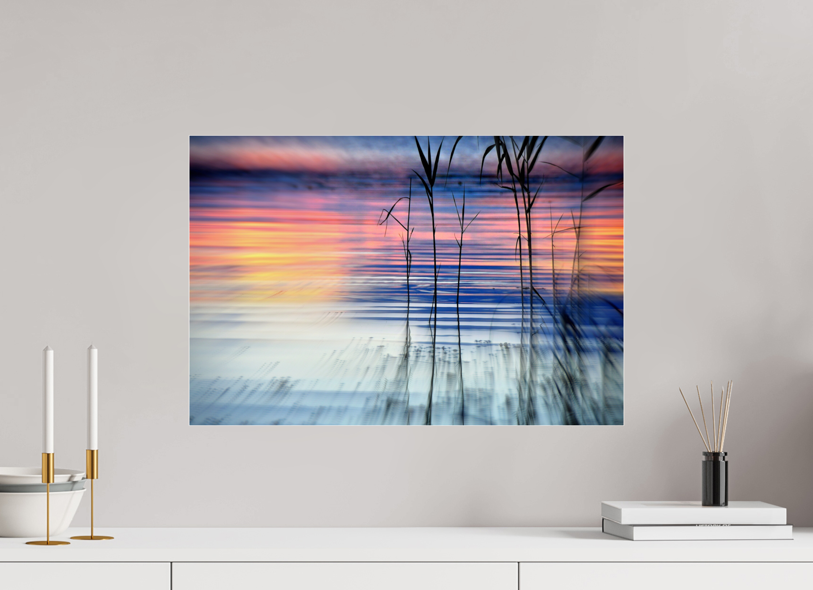 60 x 40 cm, Under Acrylic Glass Colour GRADIENT