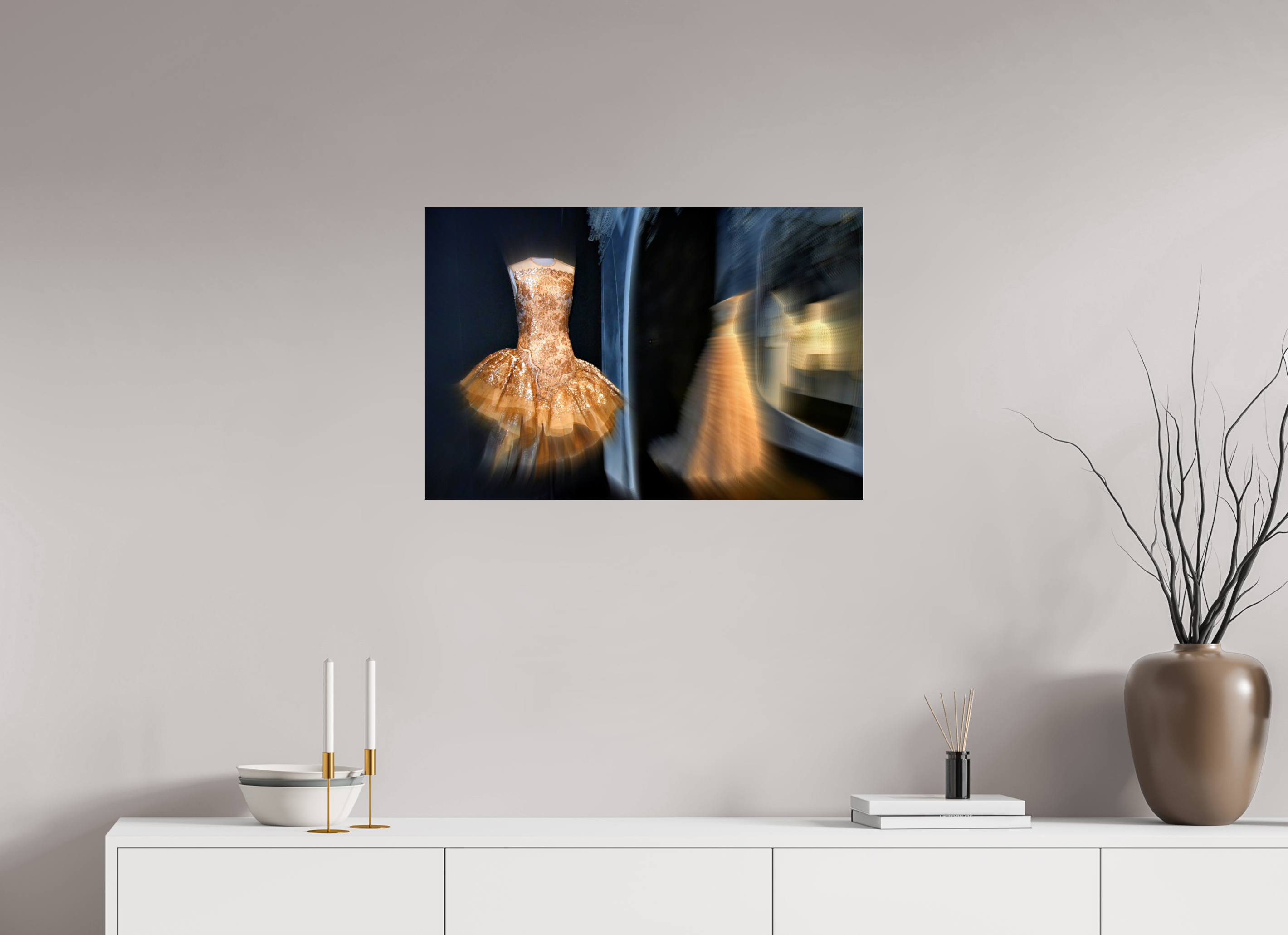 75 x 50 cm, Under Acrylic Glass Colour STAR IS BORN