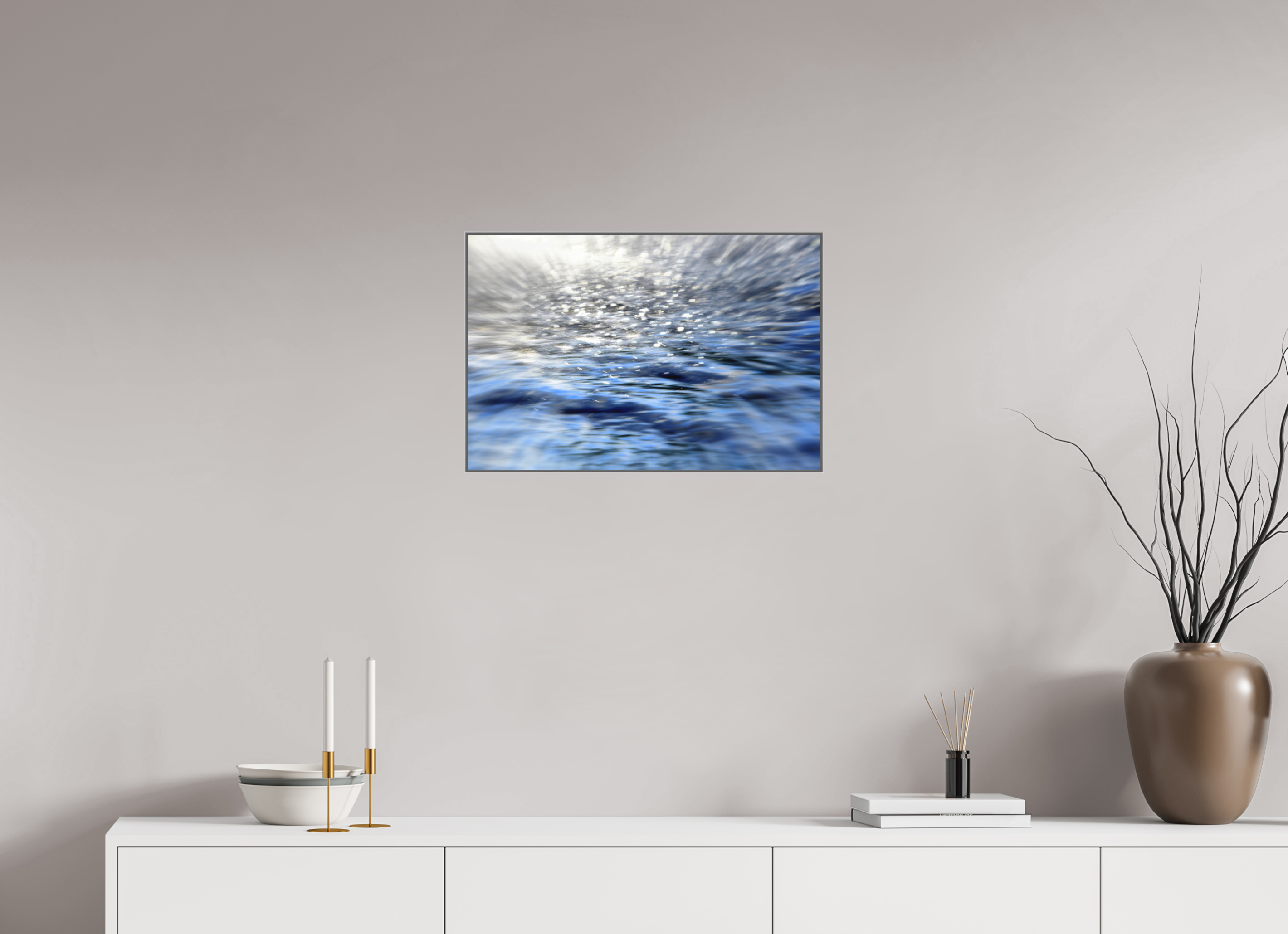 60 x 40 cm, Silver_metal_frame_Dibond FRESHNESS