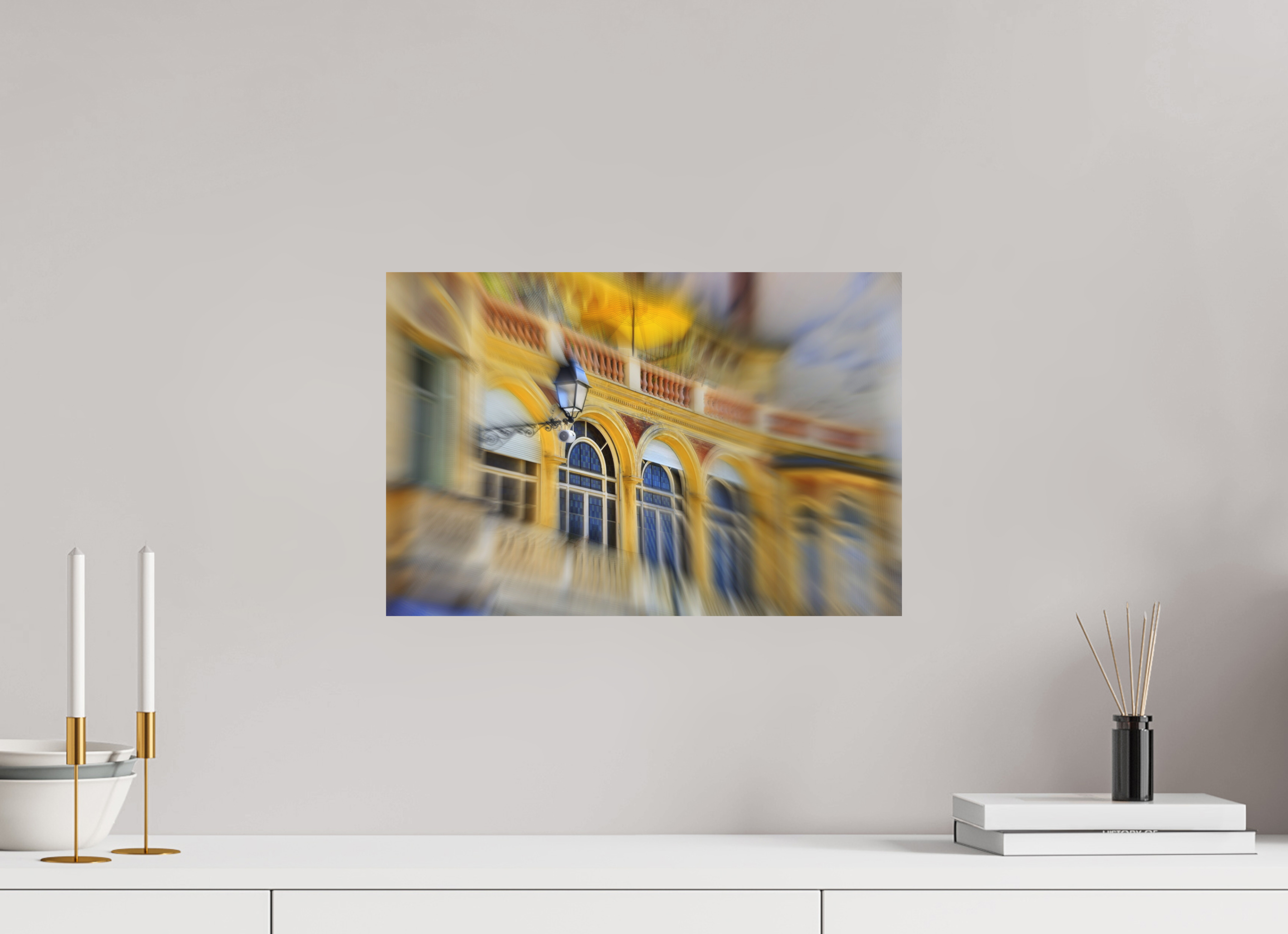 45 x 30 cm, Direct Print on Aluminium Dibond Colour MEDITERRANEAN WINDOWS