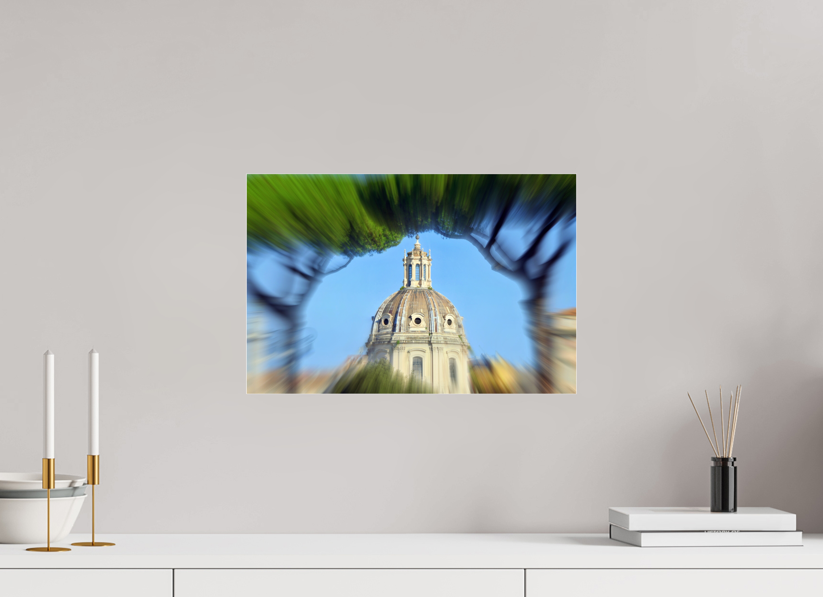 45 x 30 cm, Under Acrylic Glass Colour ETERNAL ROME