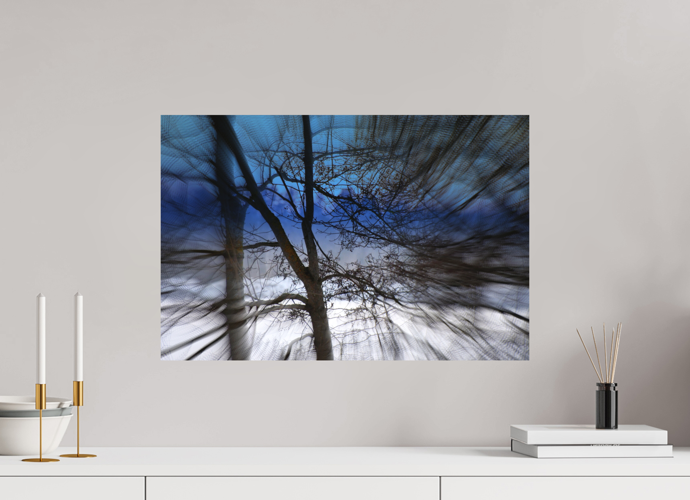 60 x 40 cm, Direct Print on Aluminium Dibond Colour SAPPHIRE MYSTERY