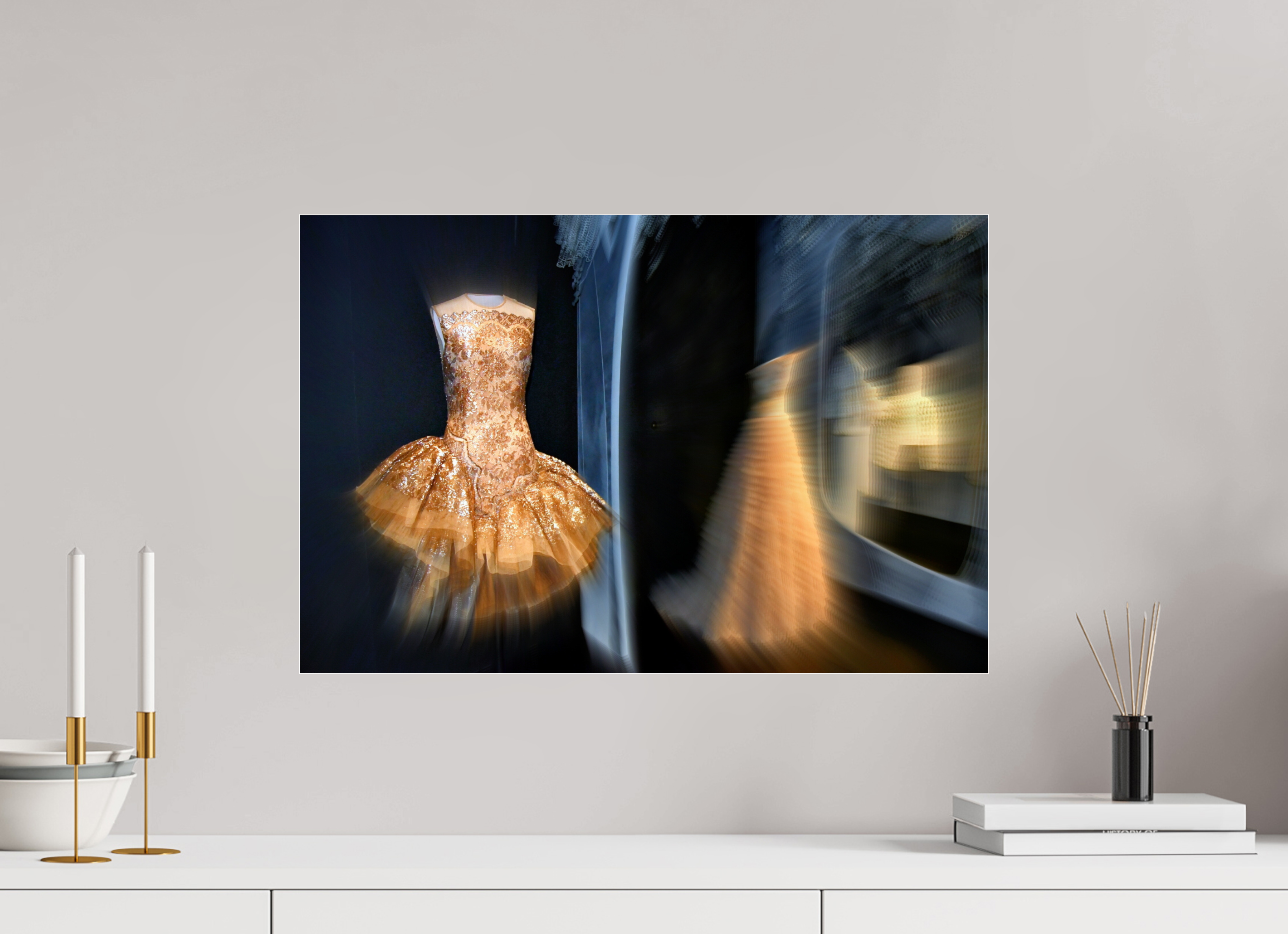 60 x 40 cm, Under Acrylic Glass Colour STAR IS BORN