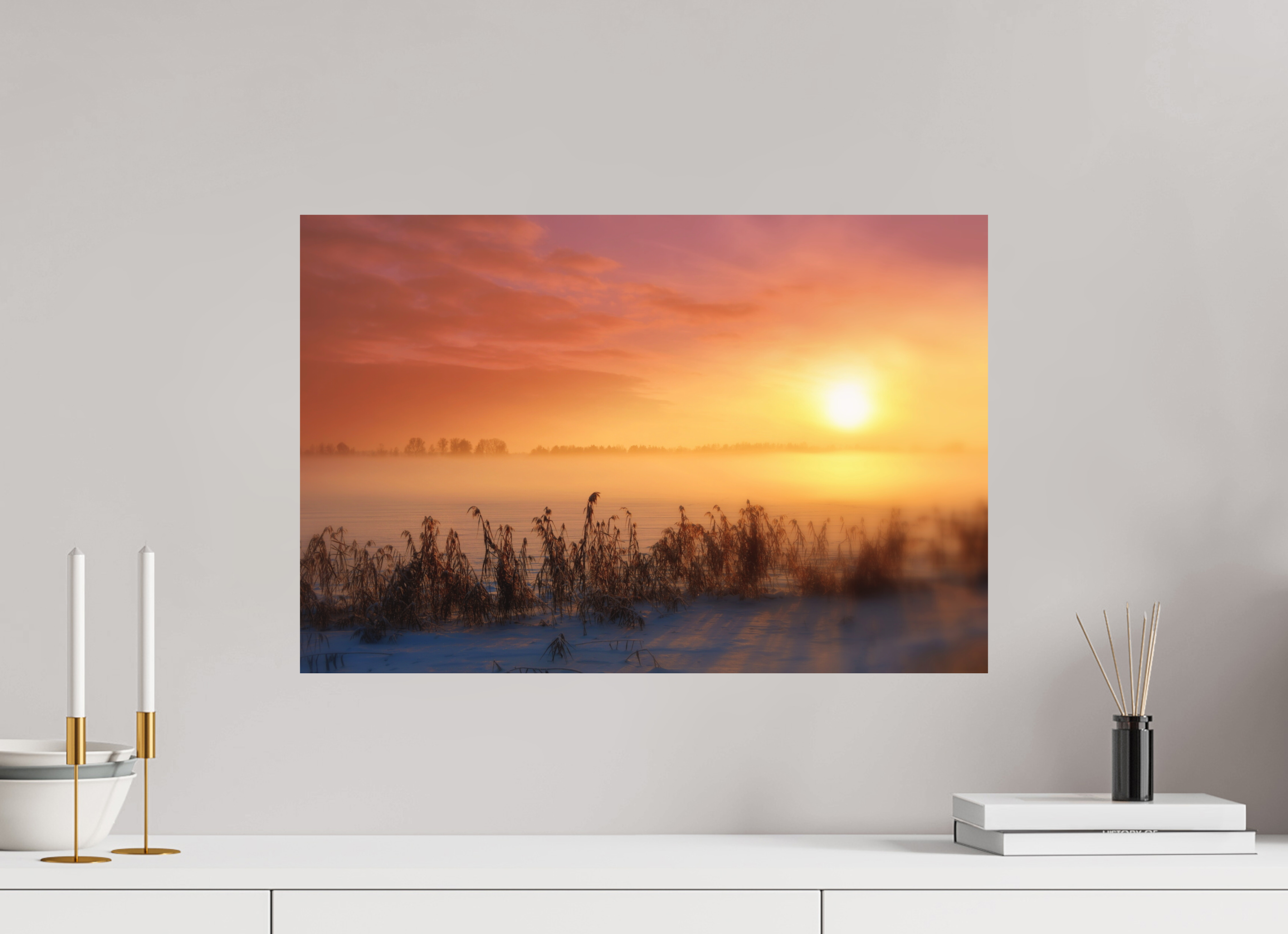 60 x 40 cm, Direct Print on Aluminium Dibond Colour CREME BRULEE