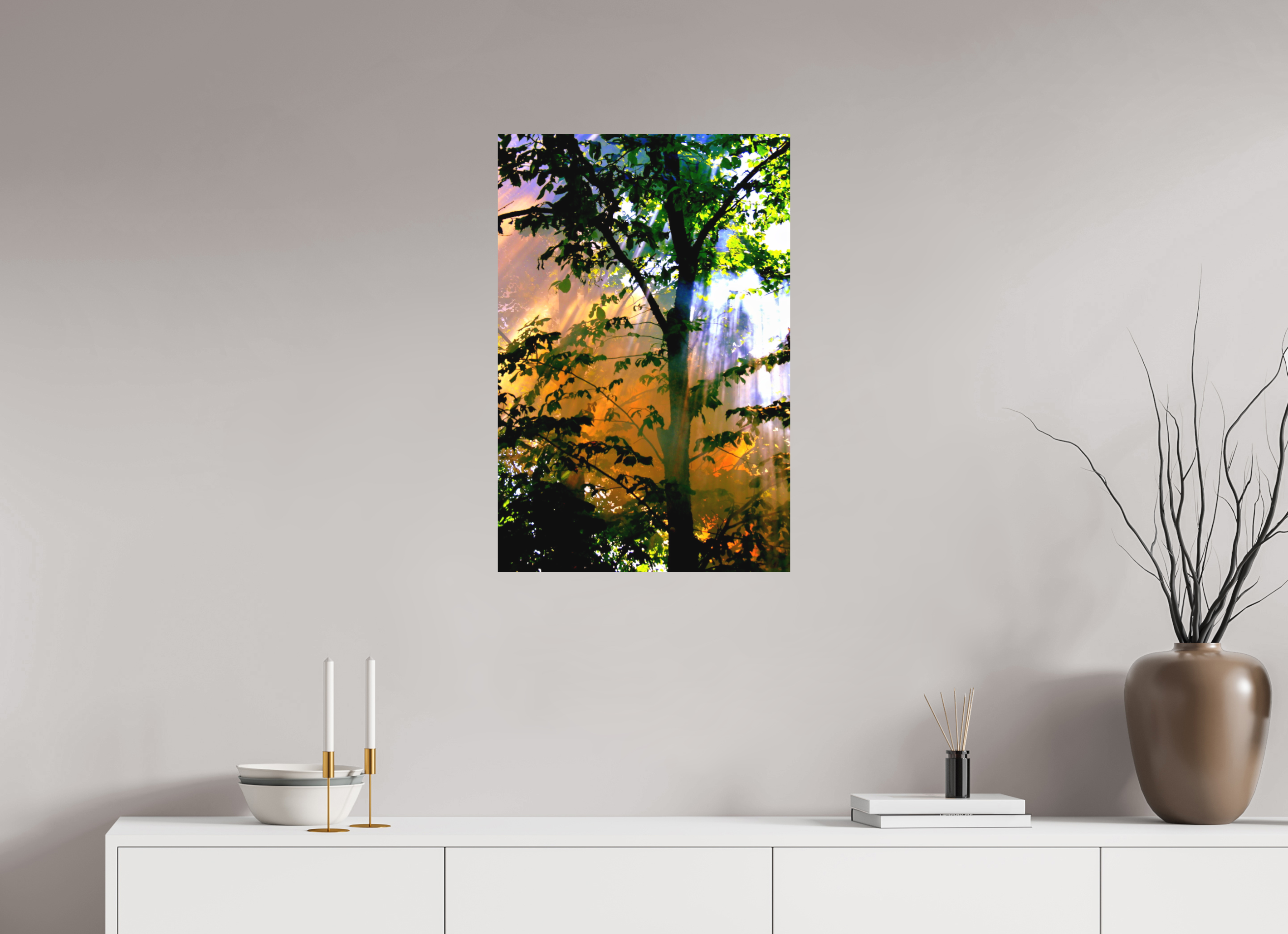 50 x 75 cm, Direct Print on Aluminium Dibond Colour TOUCH OF NATURE WISPER