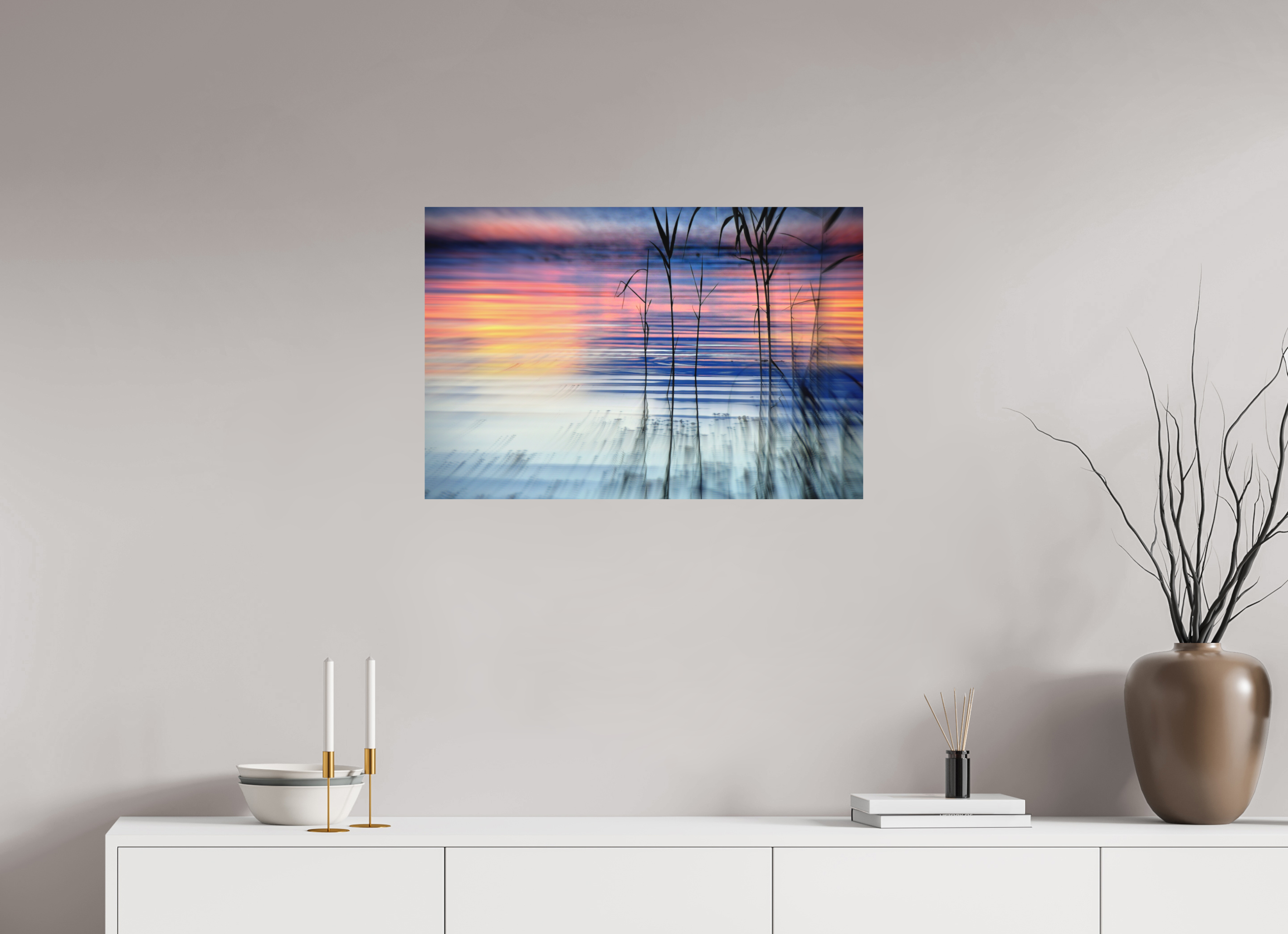 75 x 50 cm, Direct Print on Aluminium Dibond Colour GRADIENT