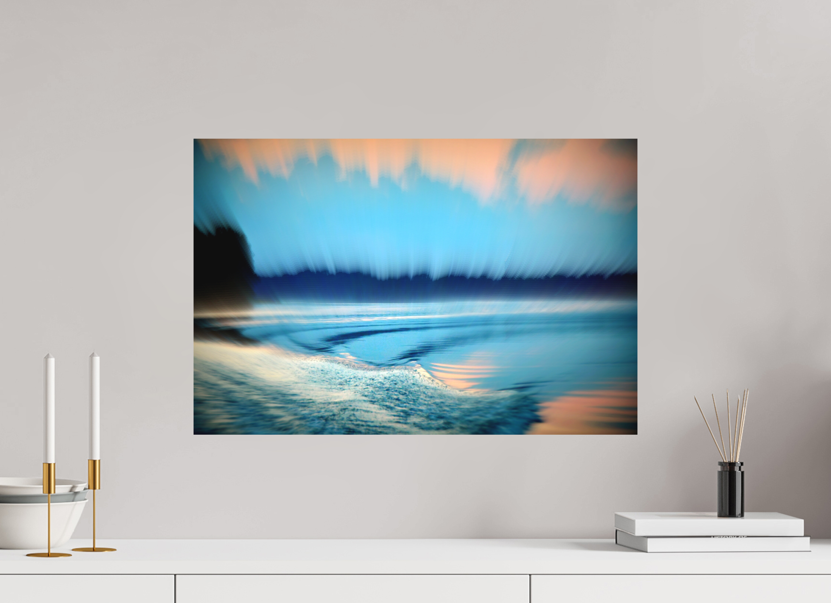 60 x 40 cm, Direct Print on Aluminium Dibond Colour BEHIND THE BOAT