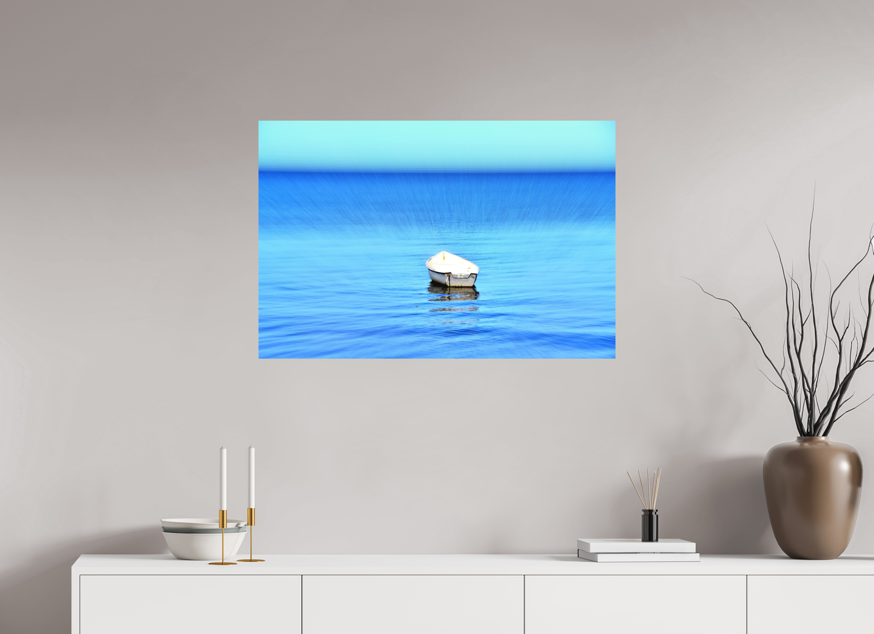 90 x 60 cm, Direct Print on Aluminium Dibond Colour SILENCE