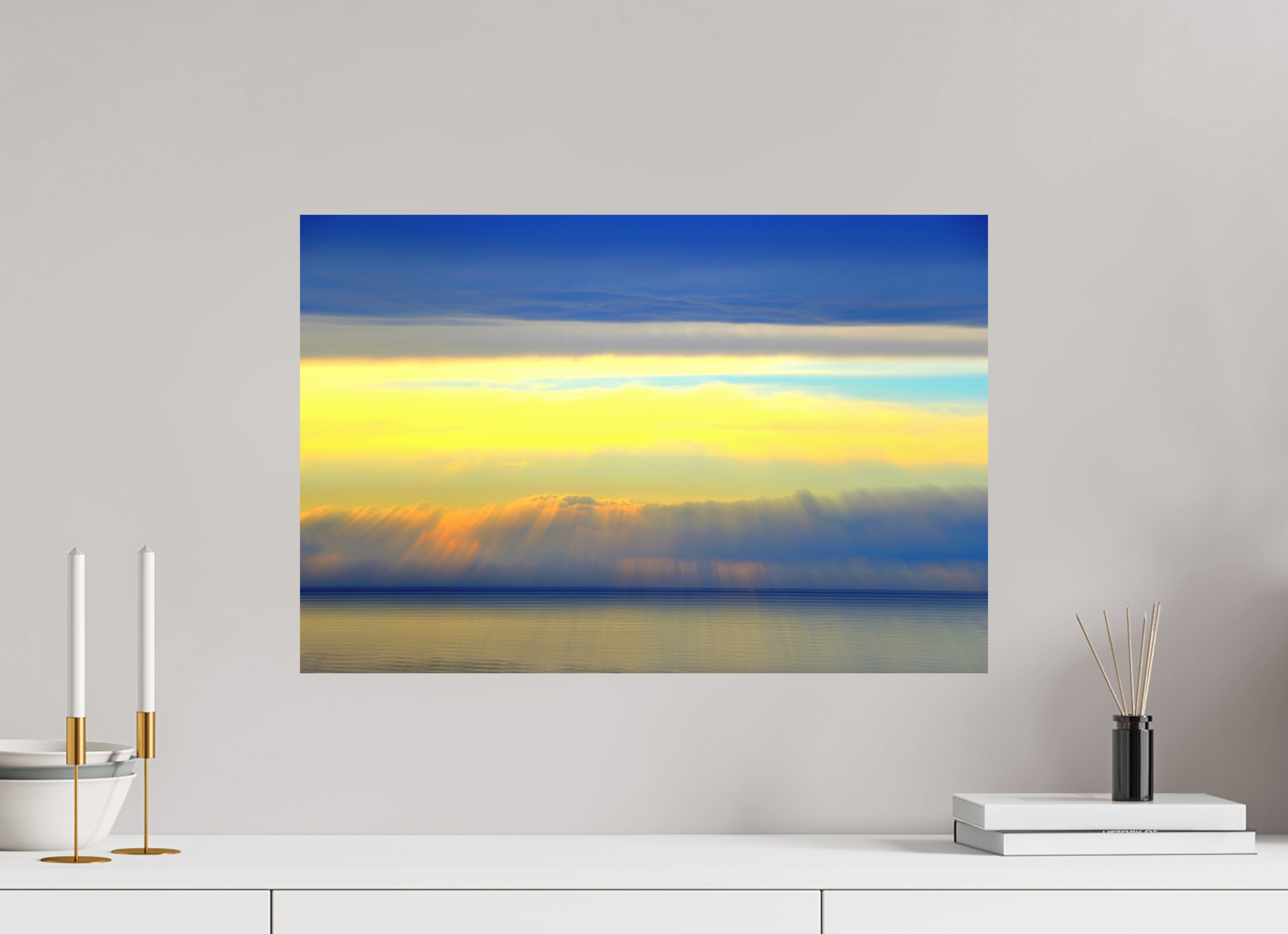 60 x 40 cm, Direct Print on Aluminium Dibond Colour GOLD BETWEEN