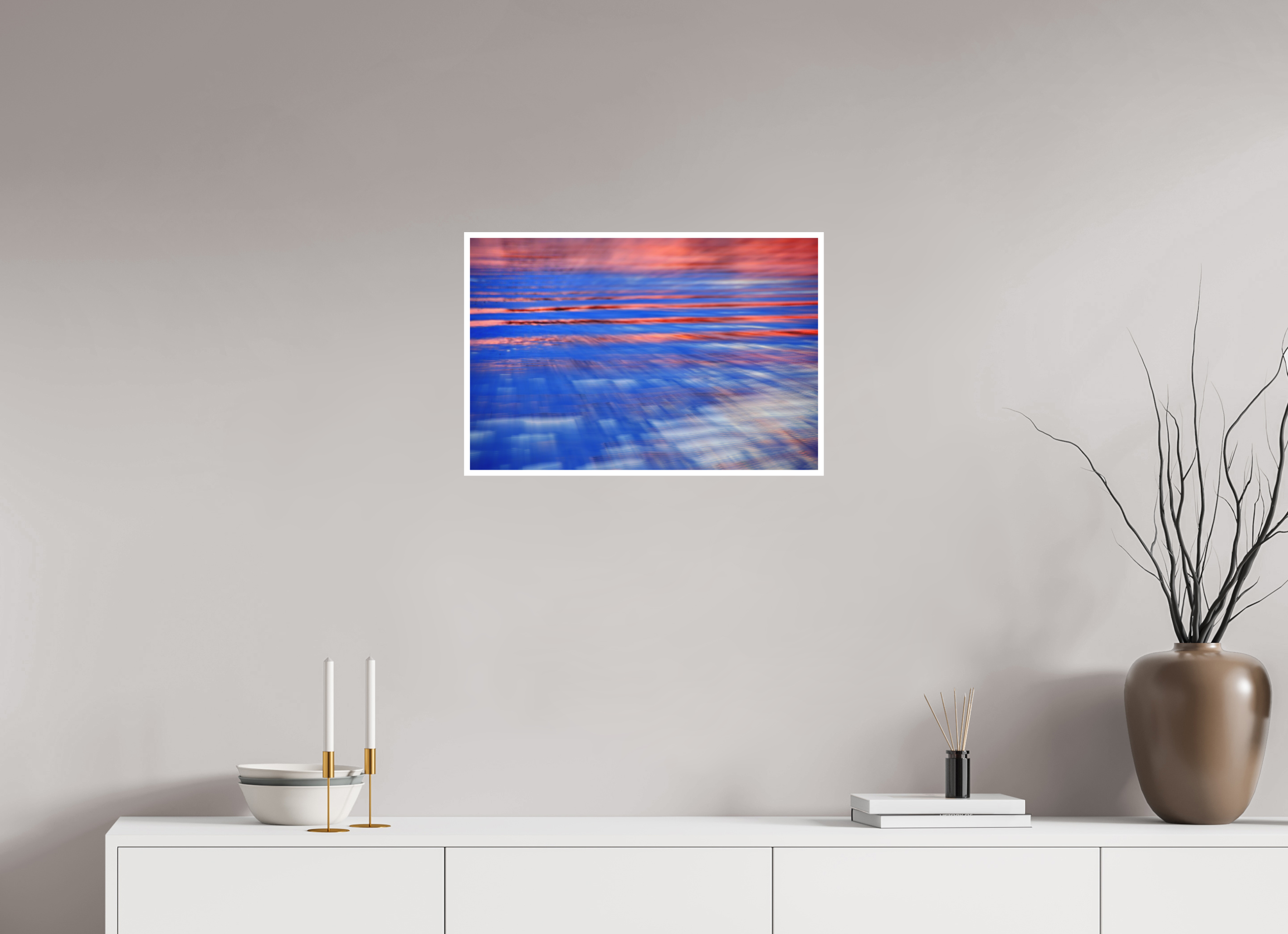 60 x 40 cm, Hahnemuhle Photo Rag 308gsm Gliclee Fine Art Paper PINK WATER STRIPES