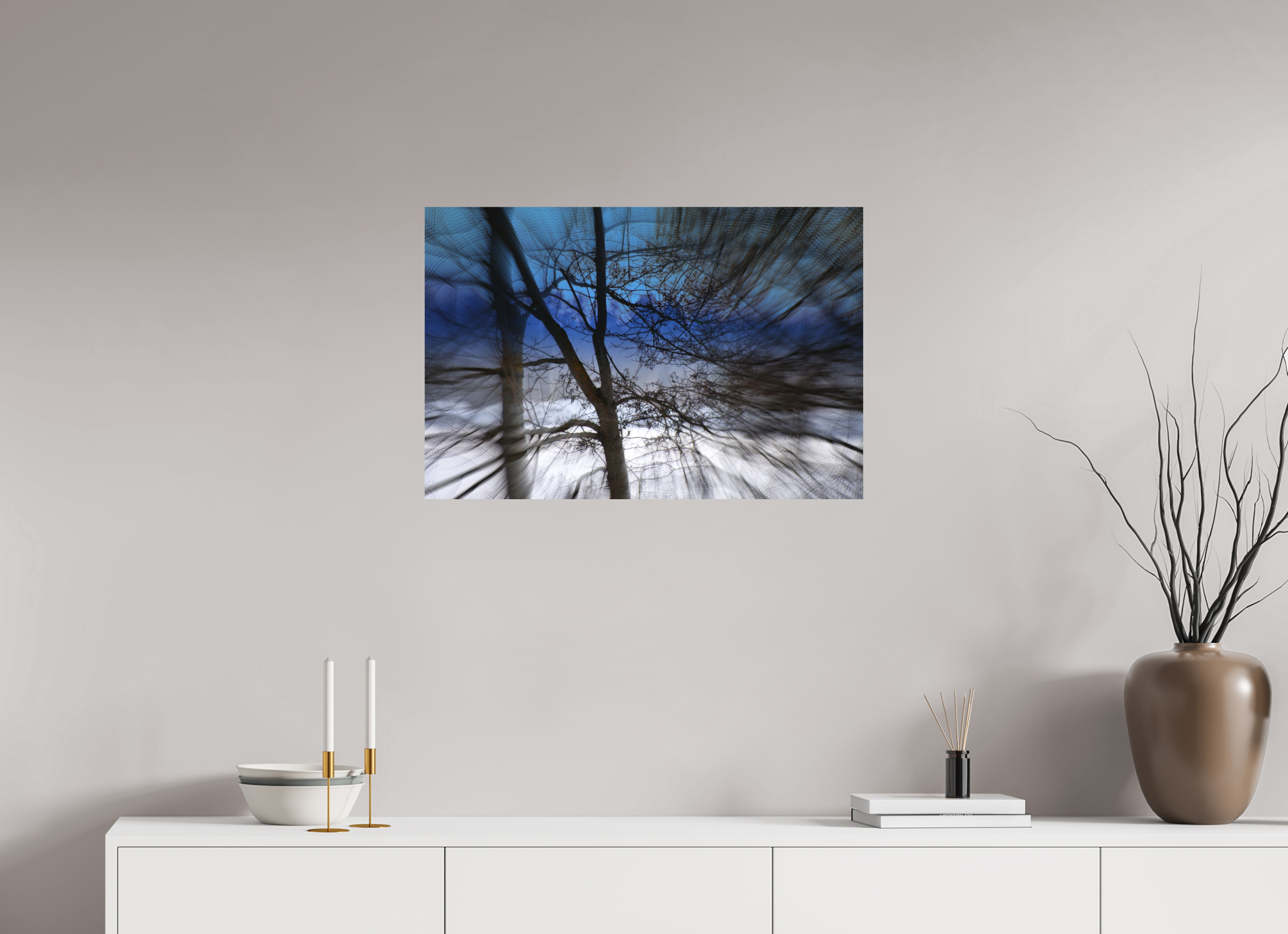 75 x 50 cm, Direct Print on Aluminium Dibond Colour SAPPHIRE MYSTERY