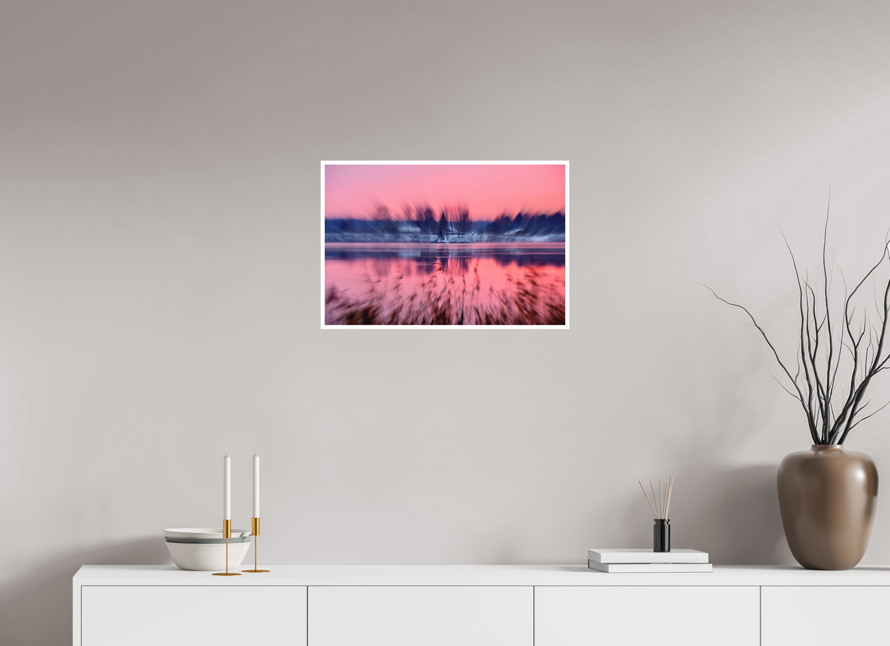 60 x 40 cm, Hahnemuhle Photo Rag 308gsm Gliclee Fine Art Paper RIVERSIDE IN PINK