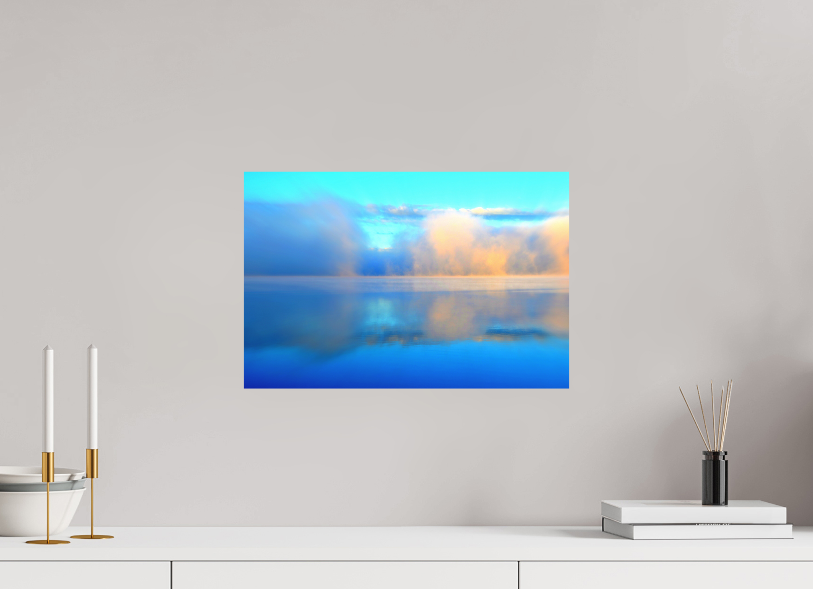 45 x 30 cm, Direct Print on Aluminium Dibond Colour CALMNESS