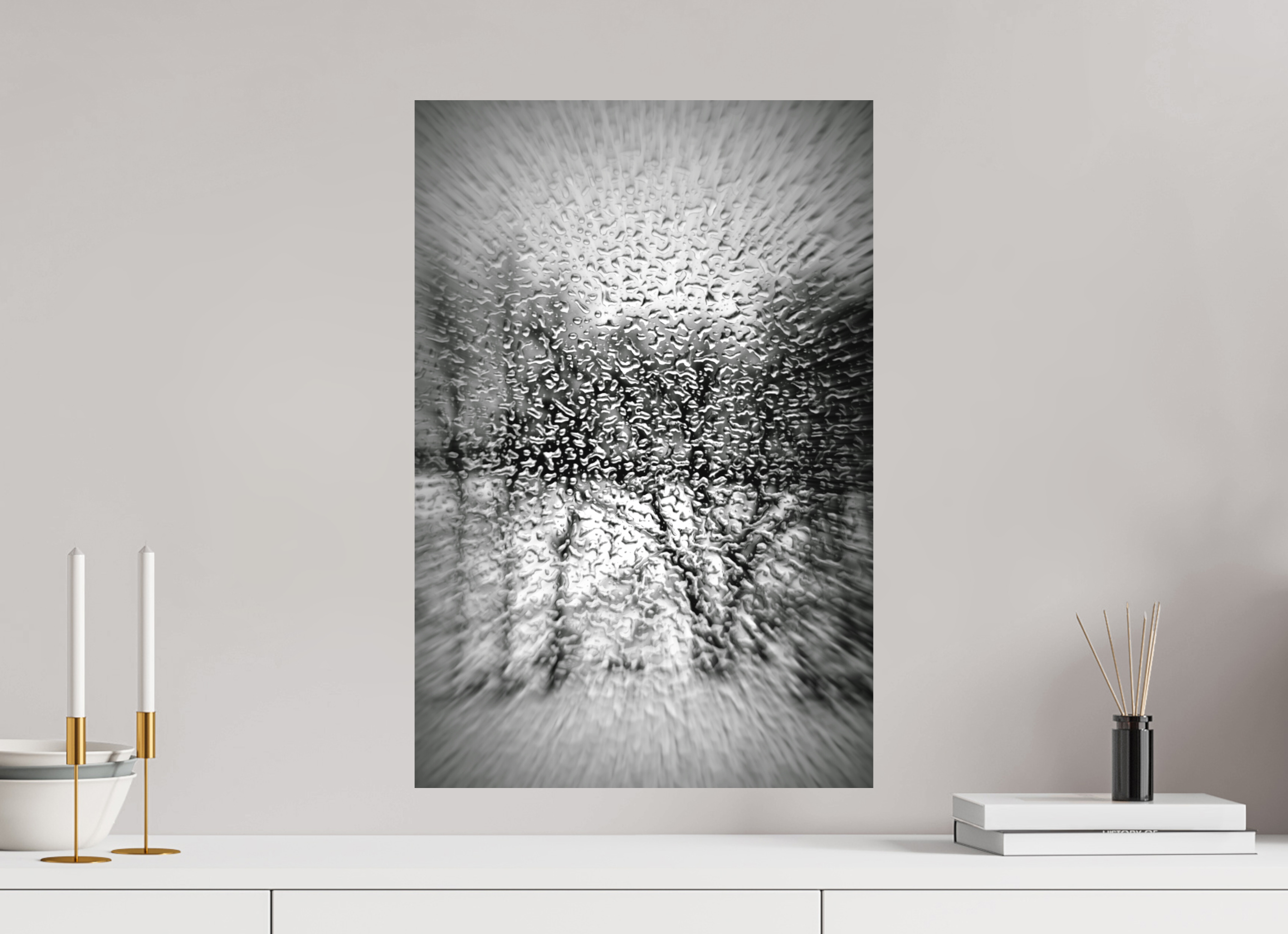 40 x 60 cm, Direct Print on Aluminium Dibond_Black_and_White WINTER TREES IN TEARS